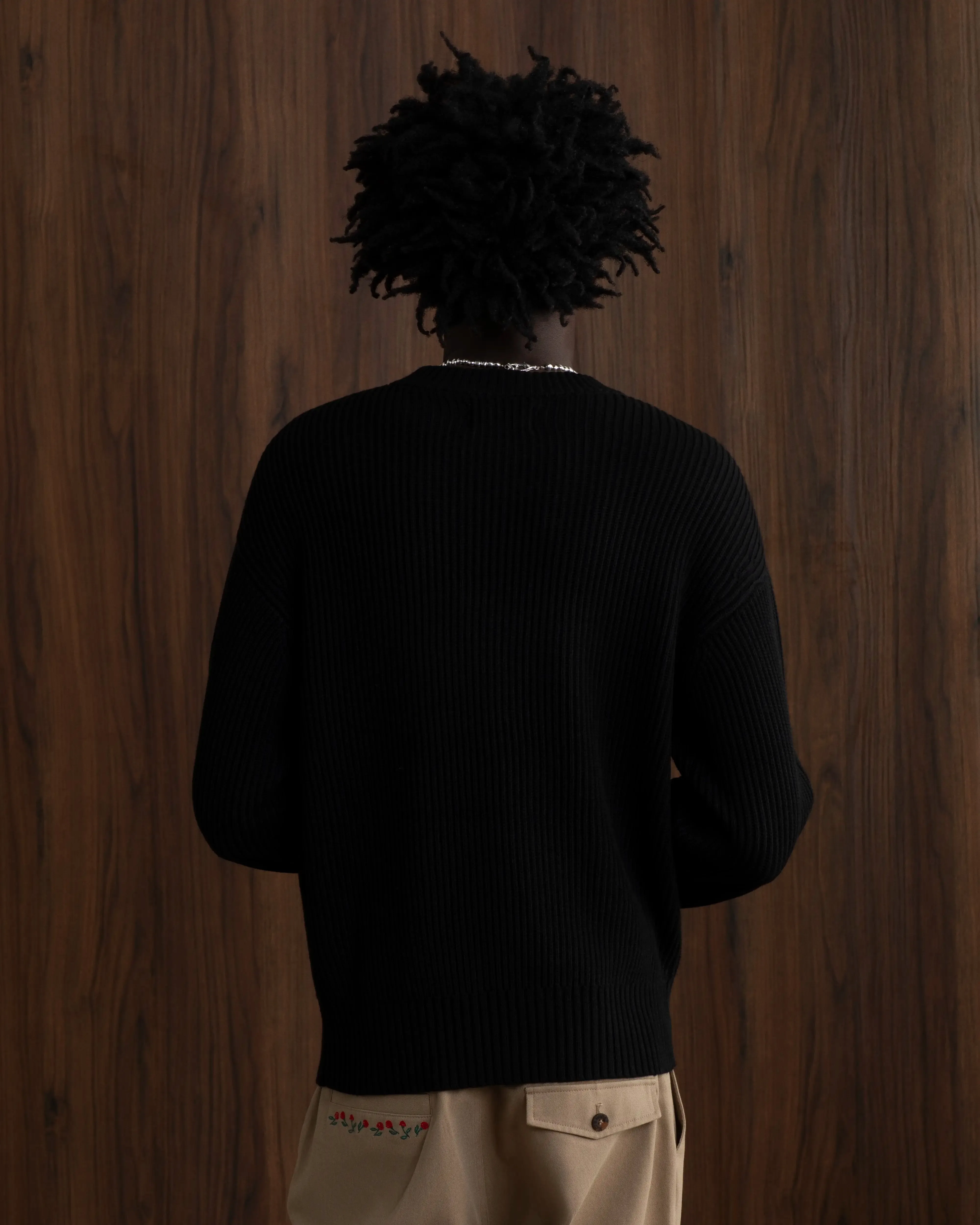 Wavy Knit Sweater Black sold by Nude Project product image thumbnail 4