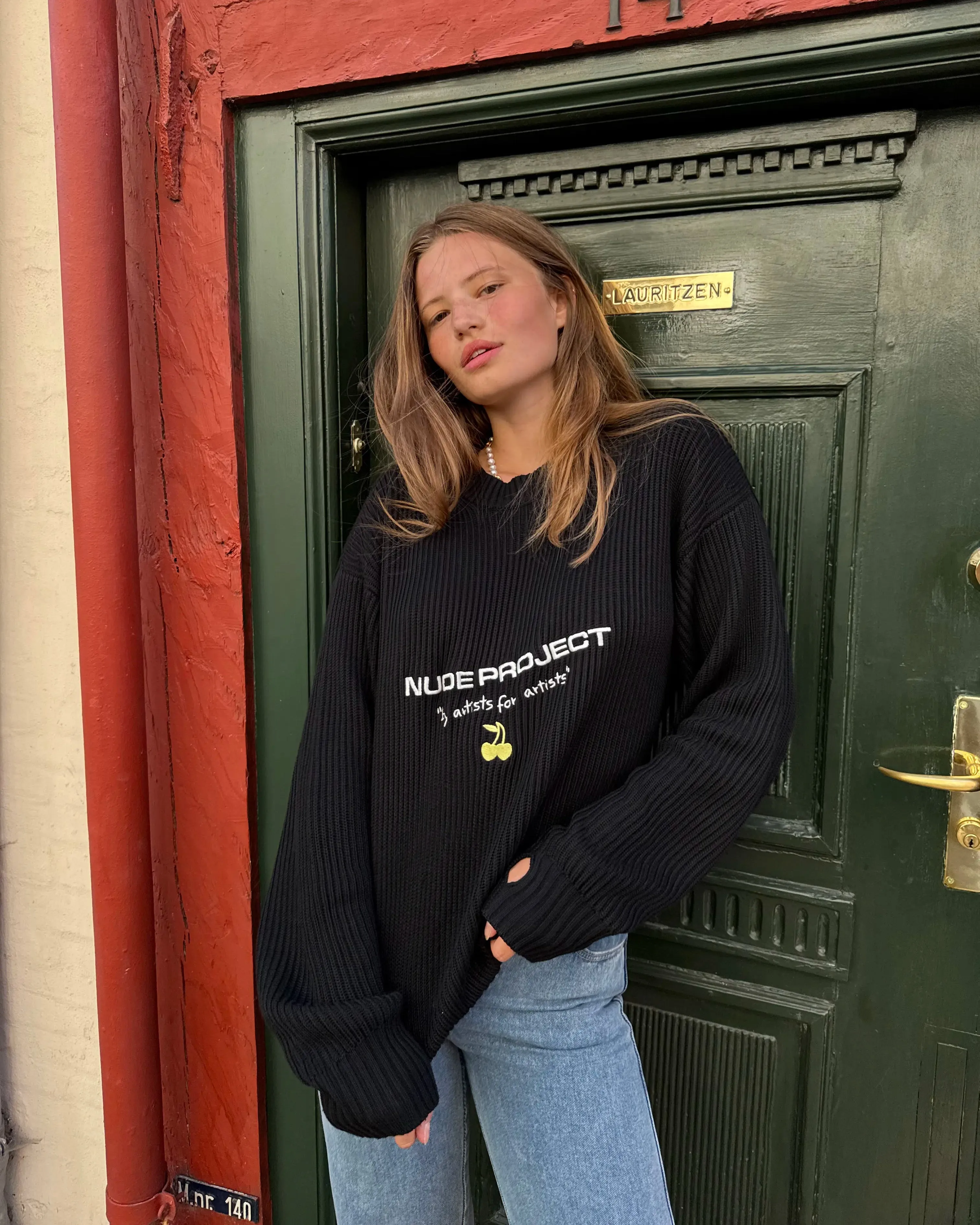 Wavy Knit Sweater Black sold by Nude Project product image thumbnail 3