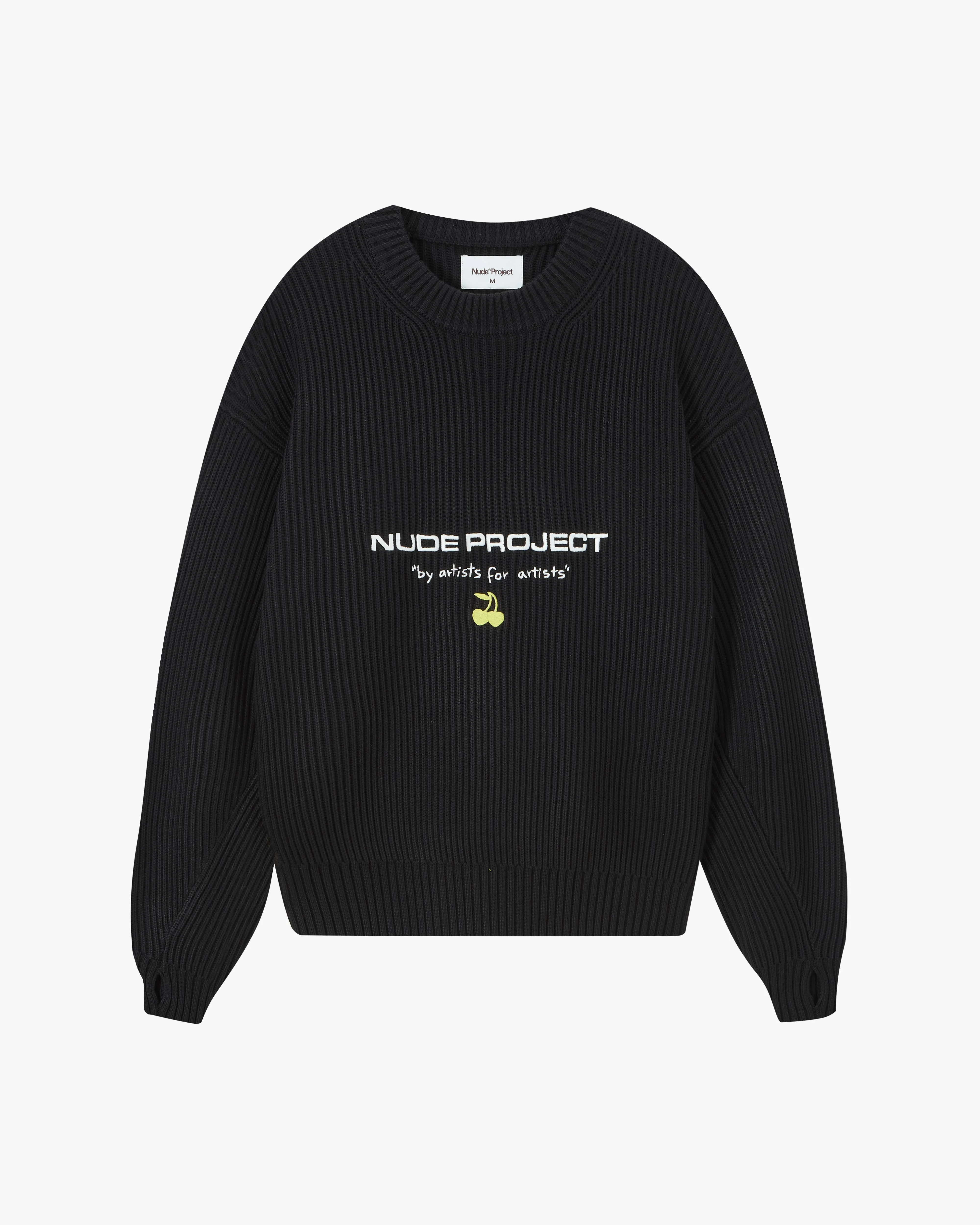 Wavy Knit Sweater Black sold by Nude Project