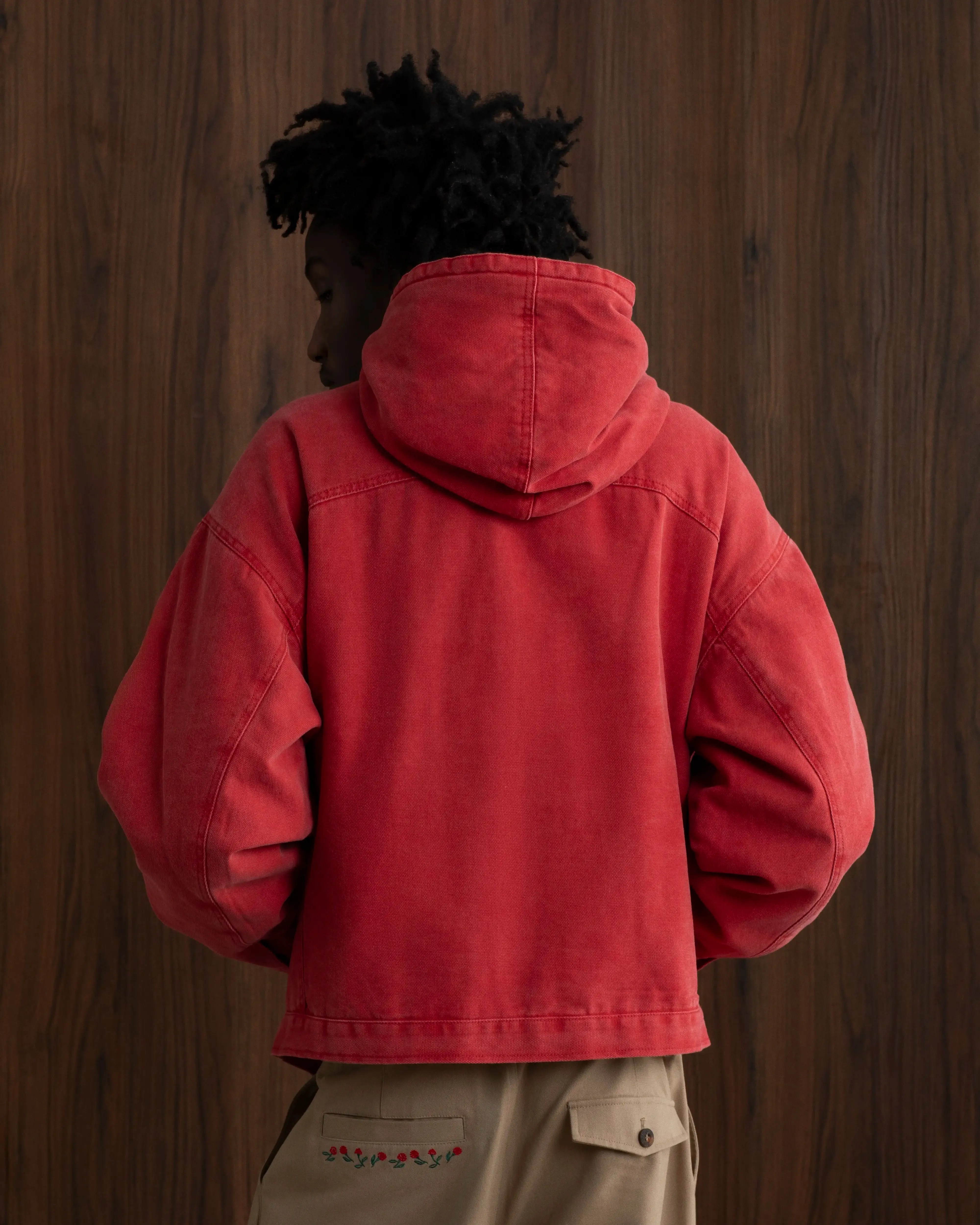 Co-Worker Jacket Canvas Red sold by Nude Project product image thumbnail 4