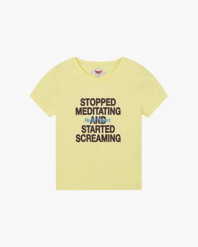 Routine Tee Yellow sold by Nude Project