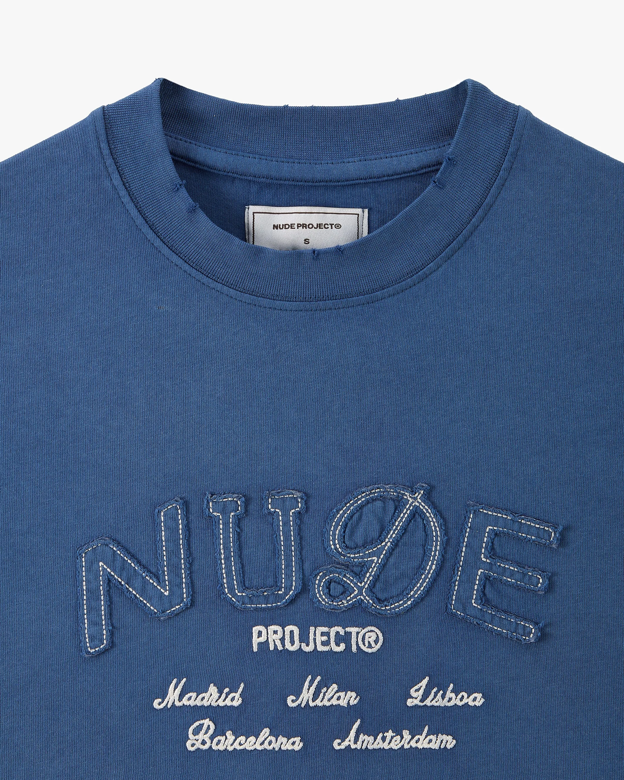 Coffee Break Tee Washed Navy sold by Nude Project product image thumbnail 3