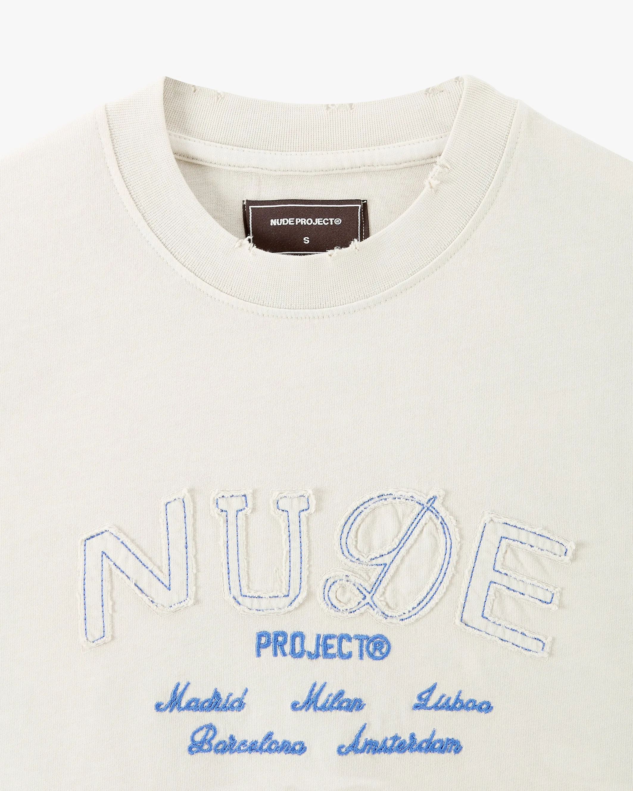 Coffee Break Tee Washed Marshmallow sold by Nude Project product image thumbnail 3