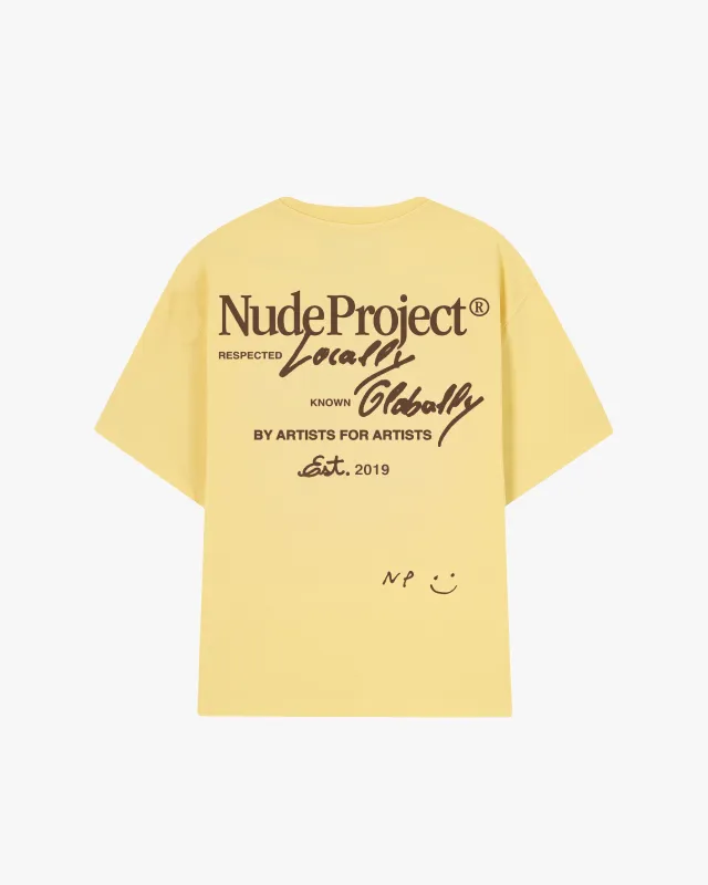 Global Soon Tee Yellow sold by Nude Project