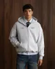 Global Soon Zip-Up Hoodie Grey sold by Nude Project