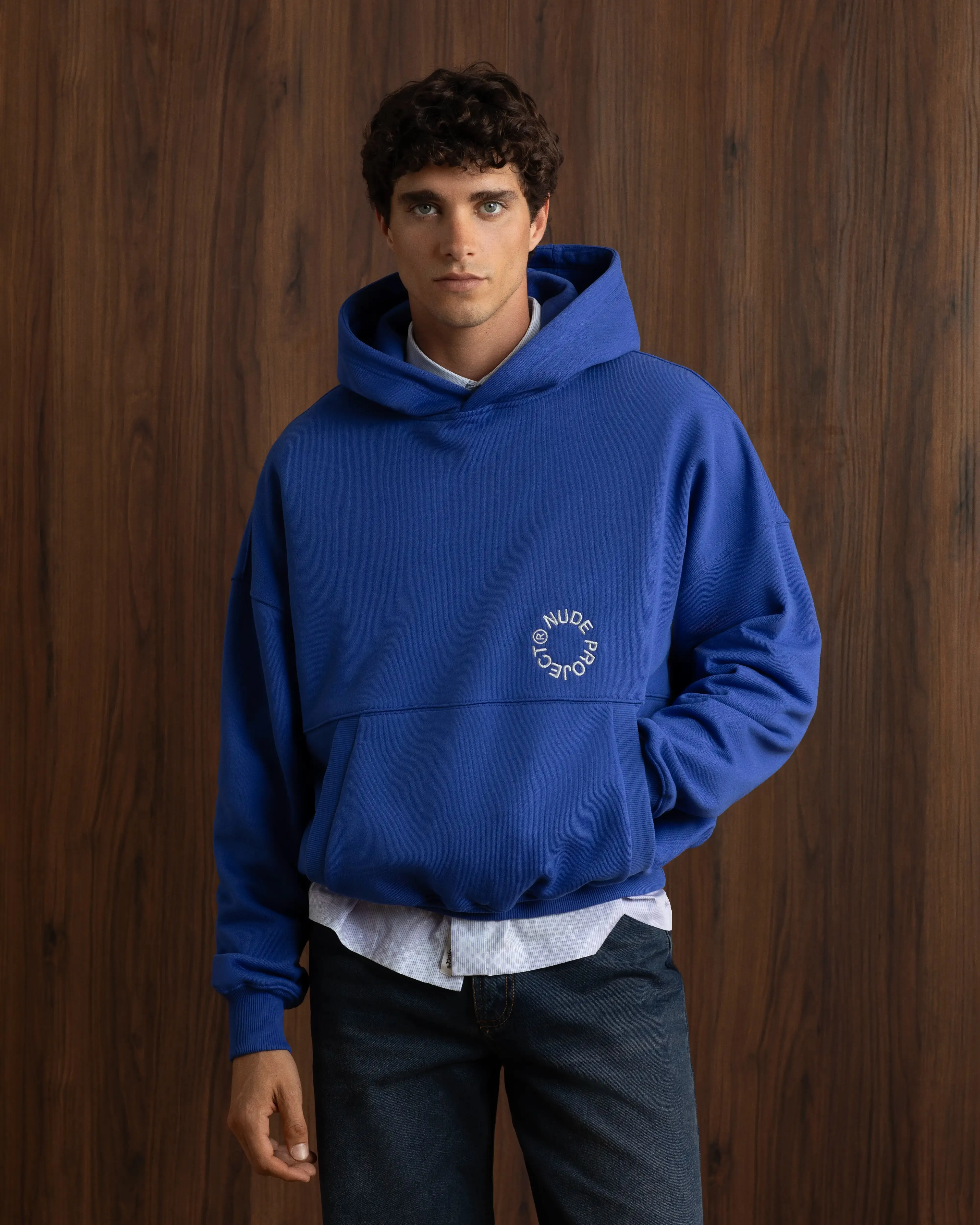 Kory Boxy Hoodie Blue sold by Nude Project product image thumbnail 5