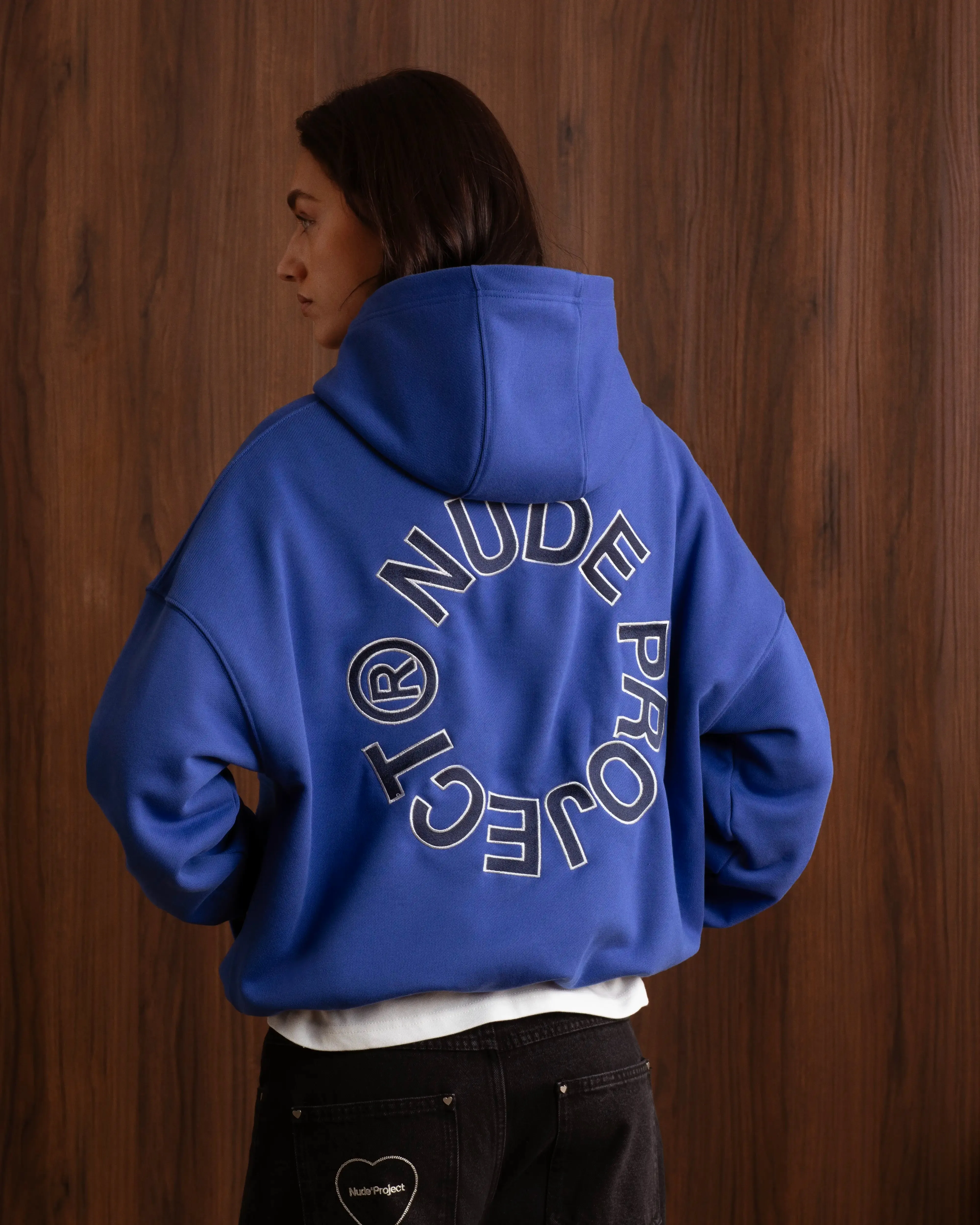 Kory Boxy Hoodie Blue sold by Nude Project product image thumbnail 4