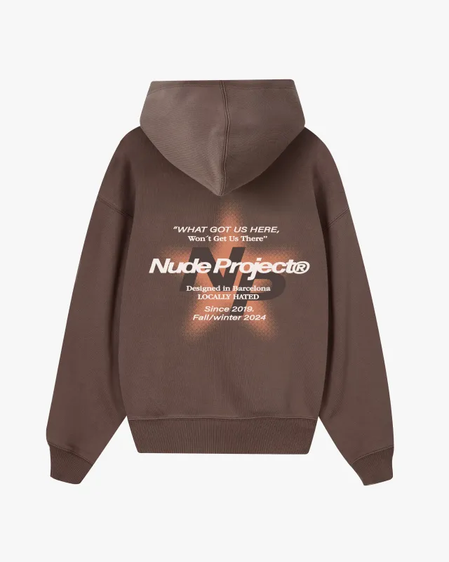 Seoul Hoodie Brown sold by Nude Project