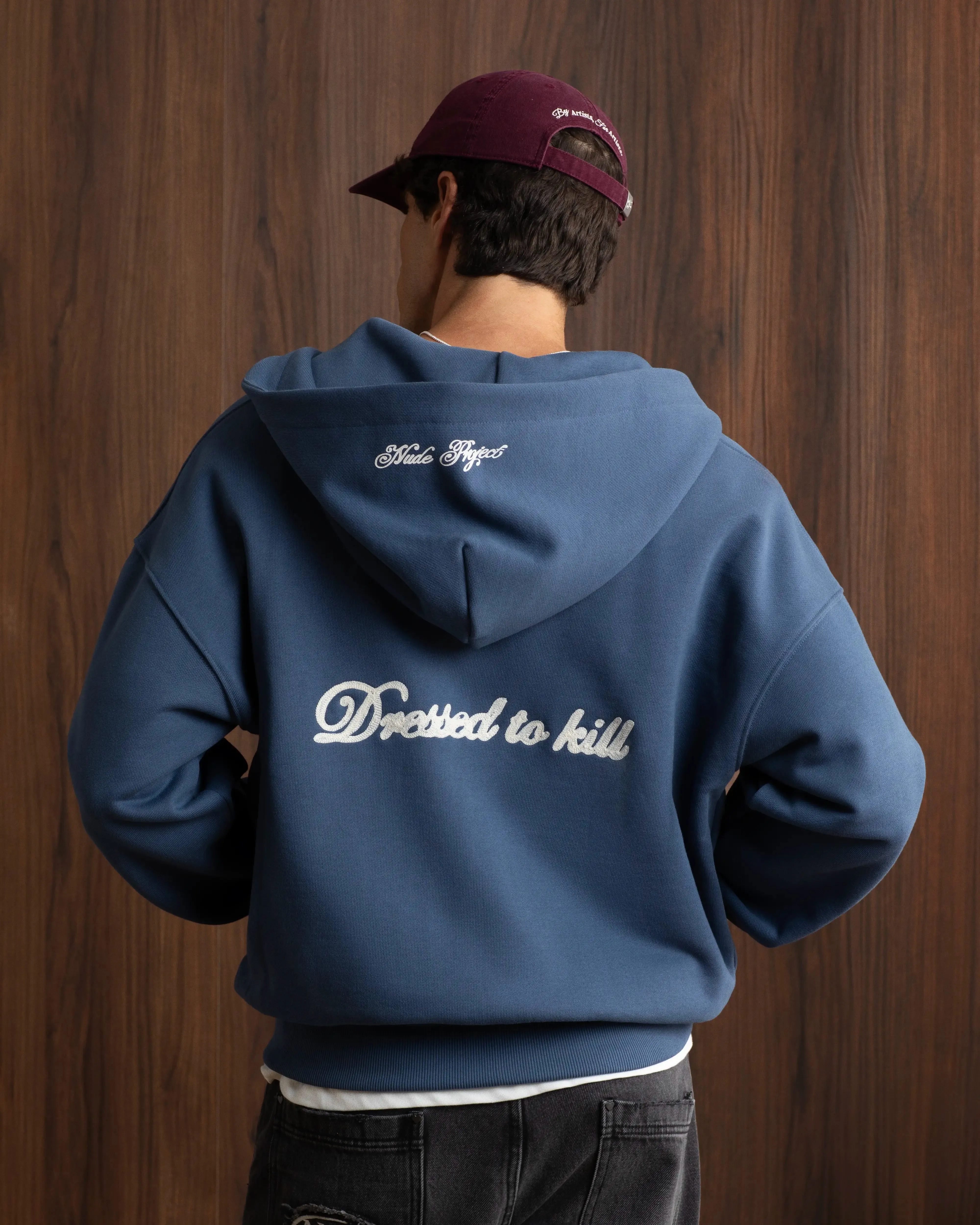 Kill Bill Zip-Up Hoodie Indigo sold by Nude Project product image thumbnail 5