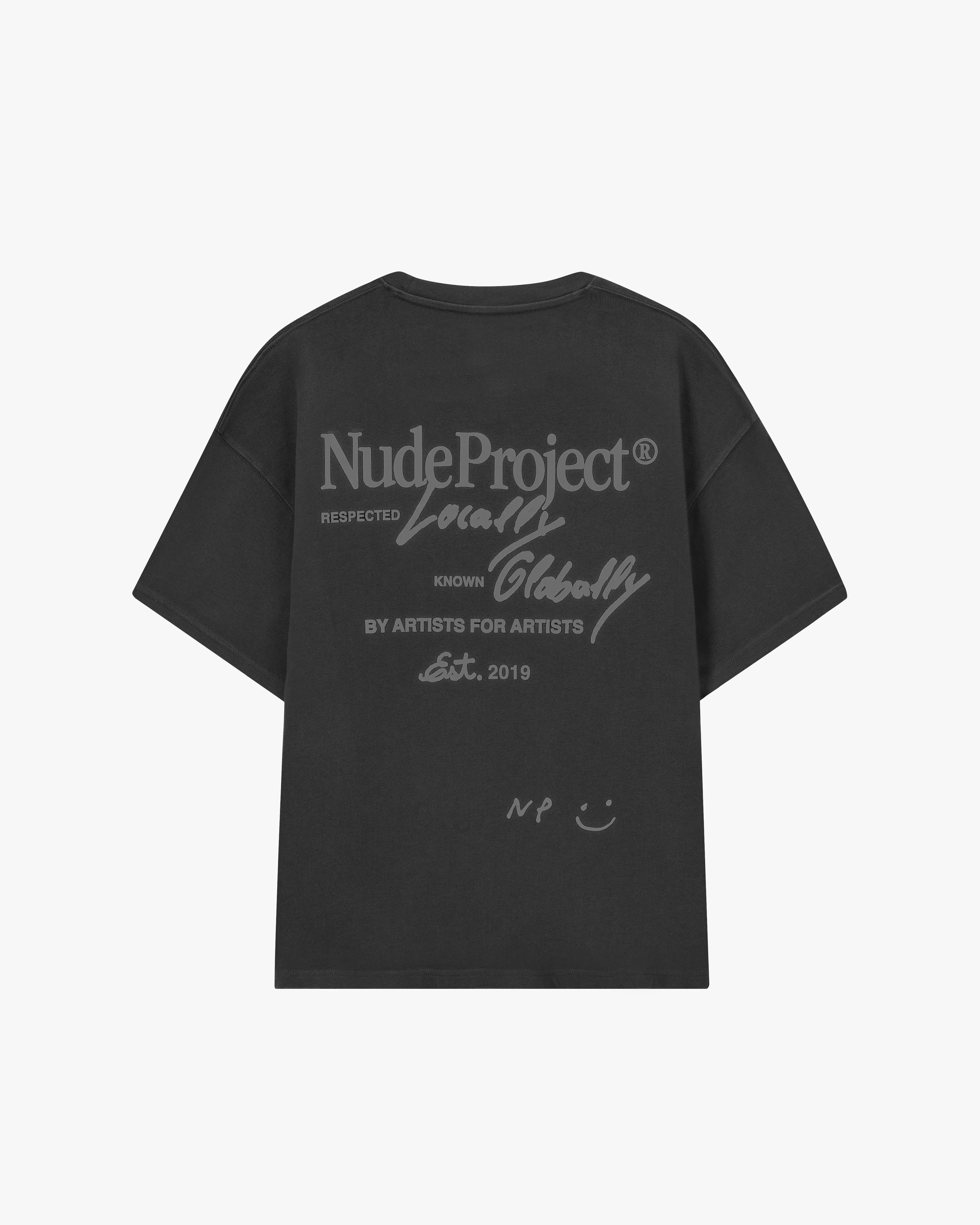 Global Soon Tee Black sold by Nude Project