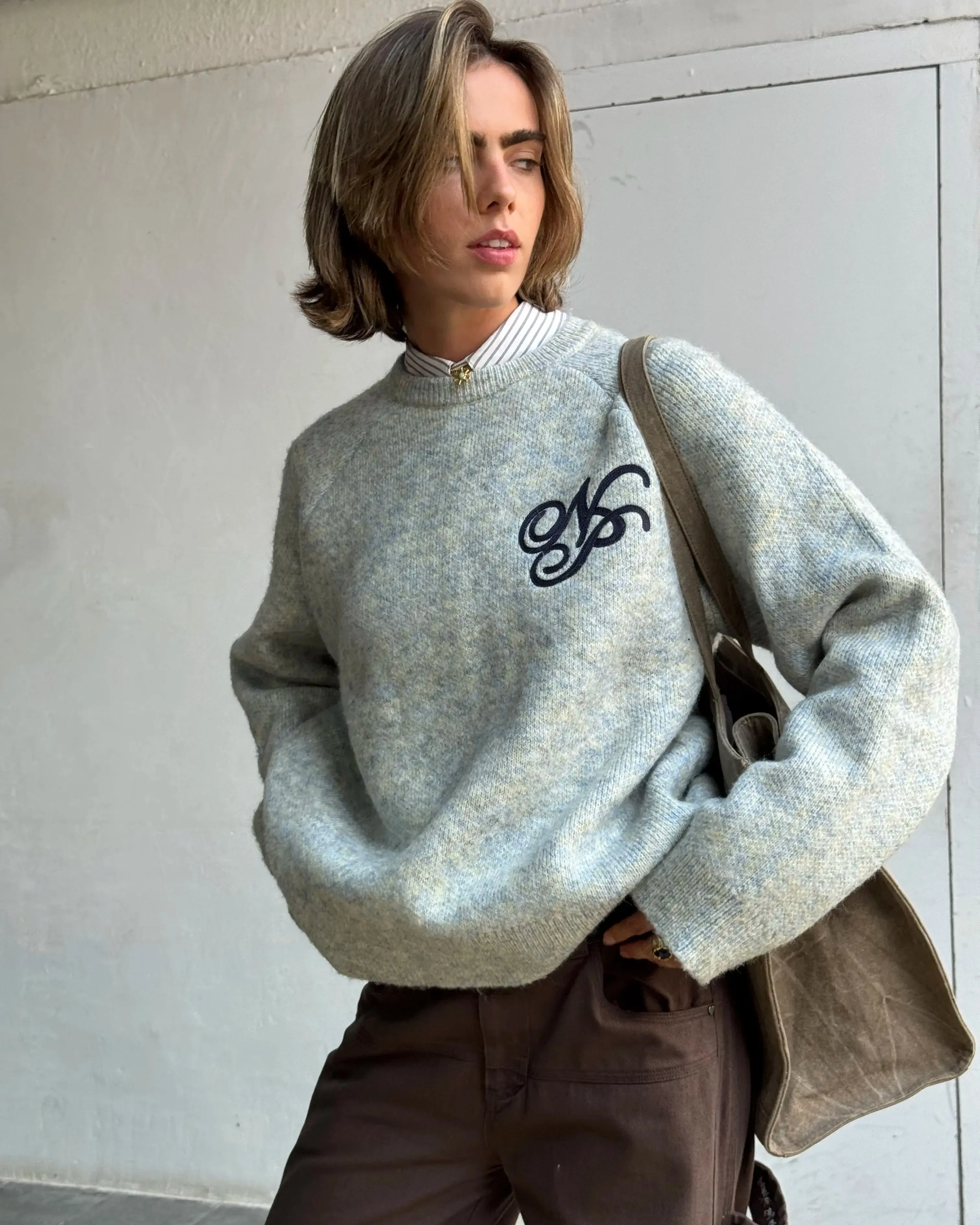 Le Marais Knit Sweater Grey sold by Nude Project product image thumbnail 3