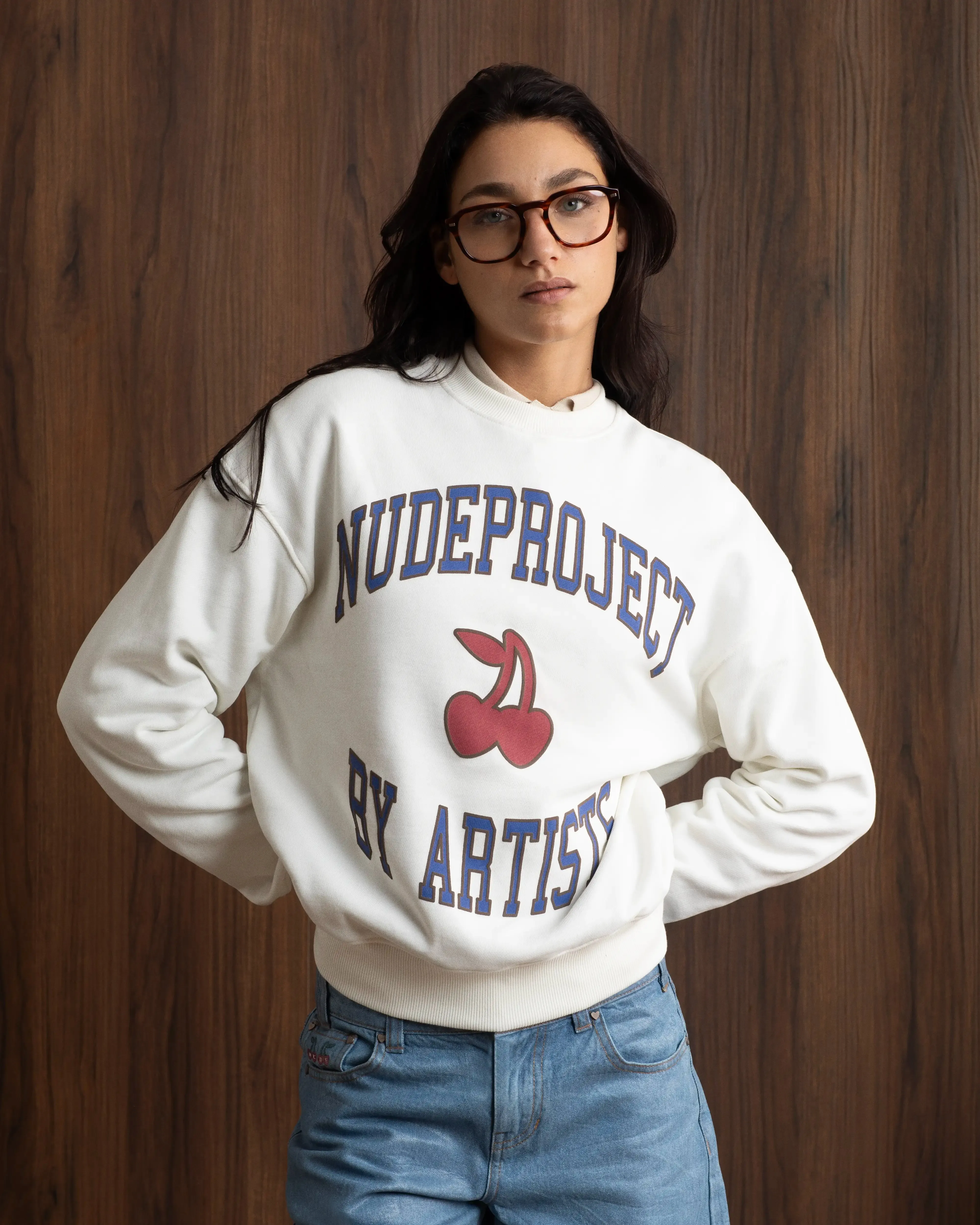 Loop Sweatshirt Marshmallow sold by Nude Project product image thumbnail 2