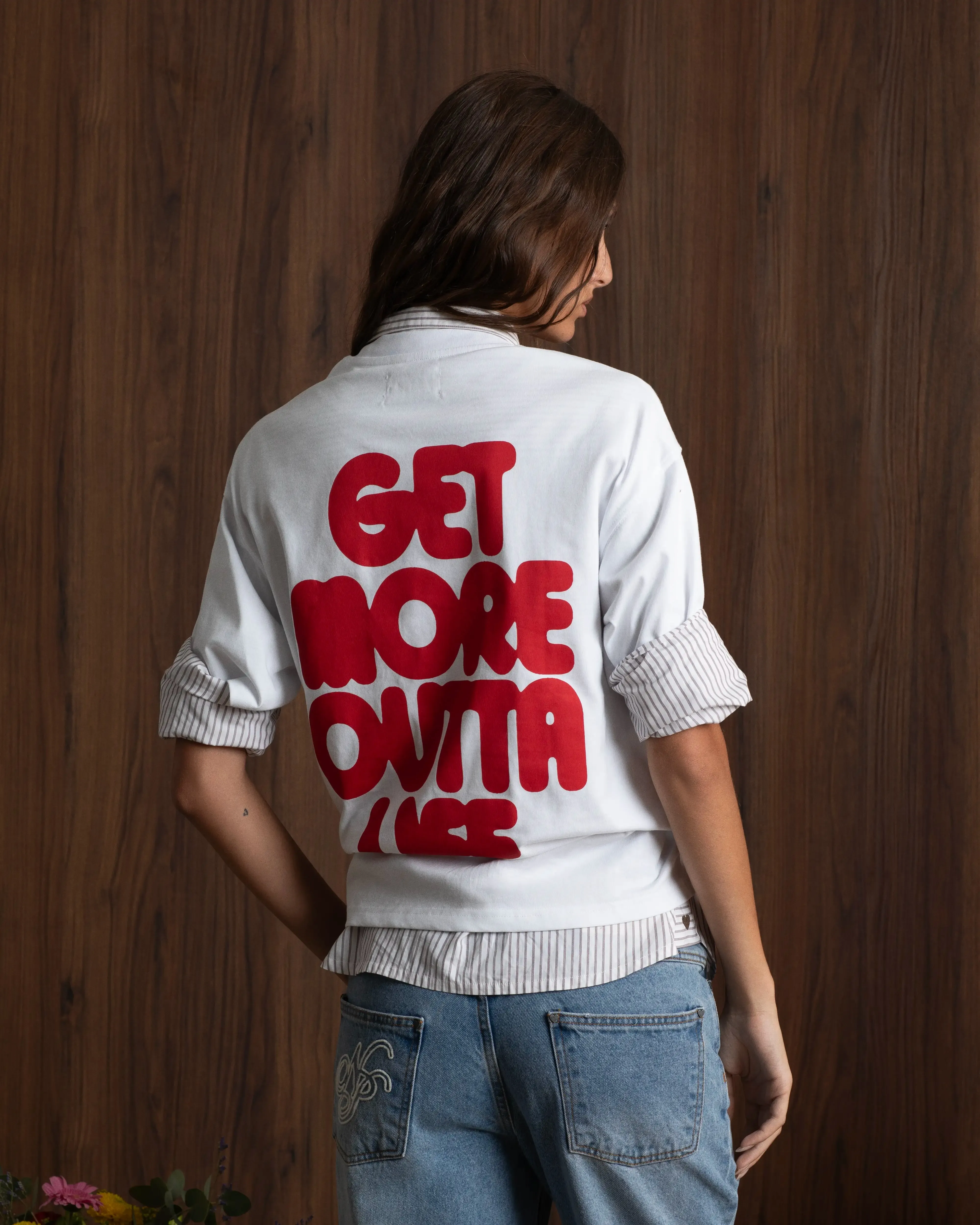 Always Late Tee White sold by Nude Project product image thumbnail 4