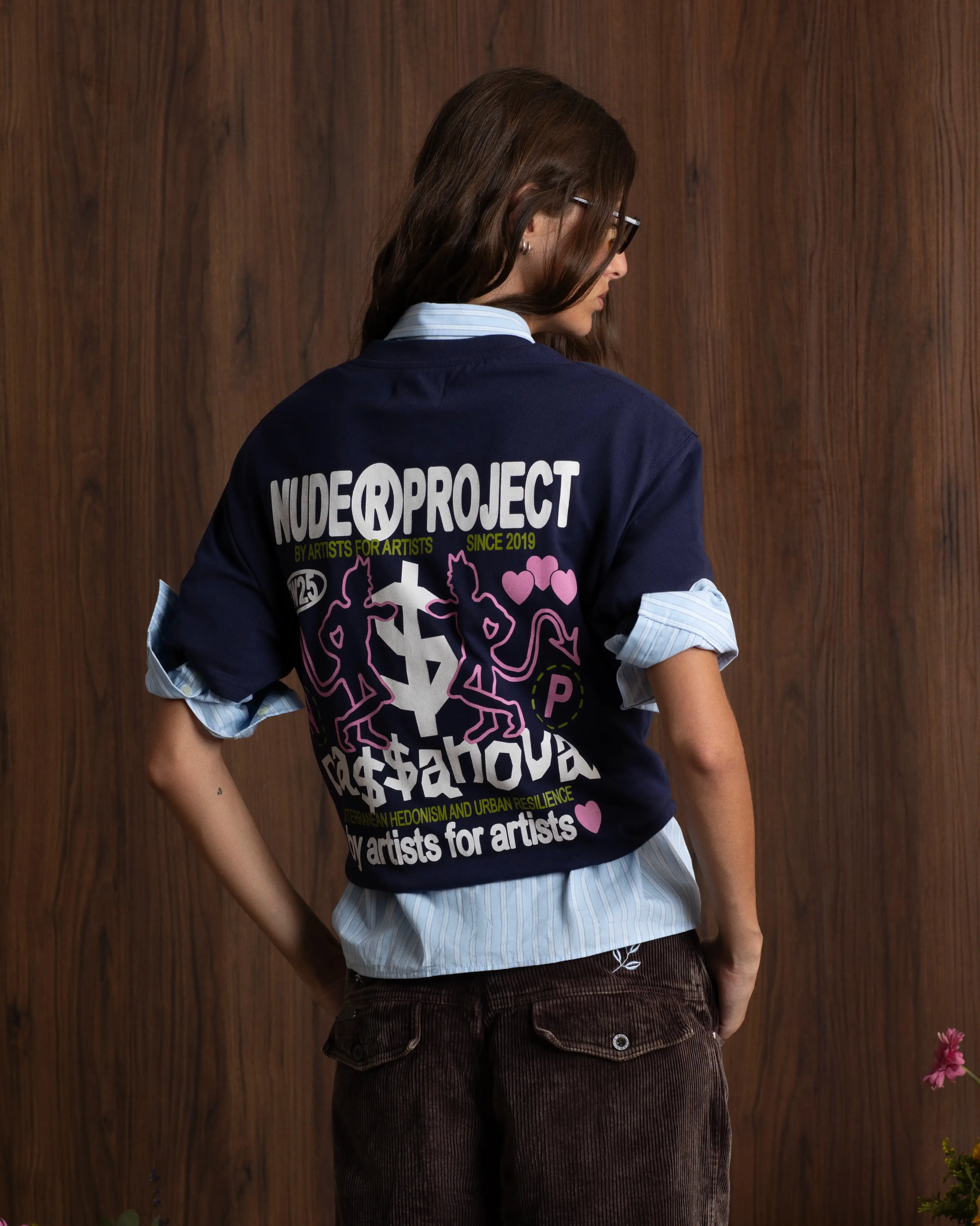 Cassanova Tee Navy sold by Nude Project product image thumbnail 2