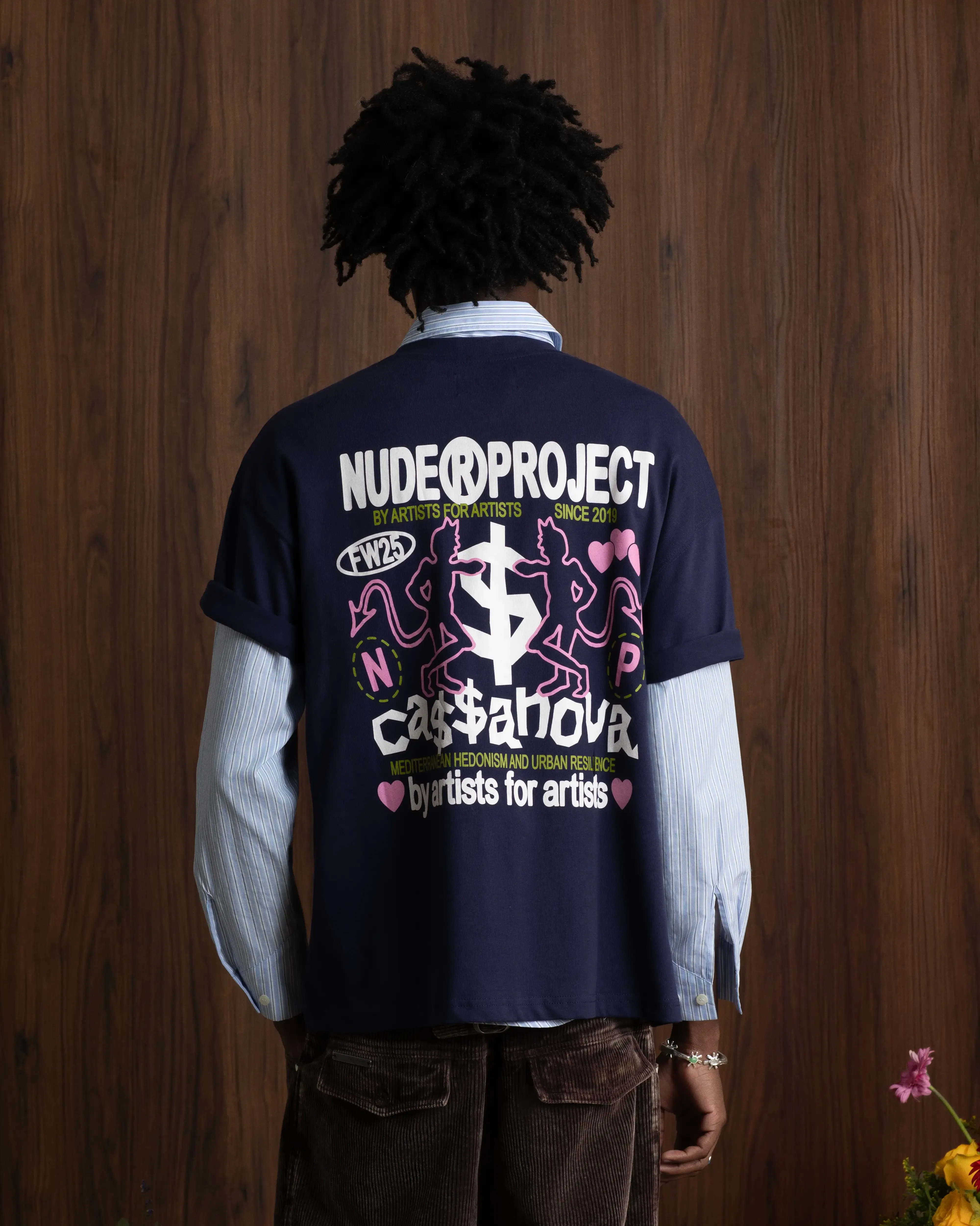 Cassanova Tee Navy sold by Nude Project product image thumbnail 3