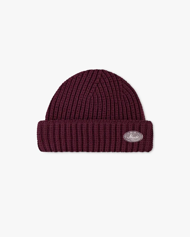 Fisherman Beanie Red sold by Nude Project