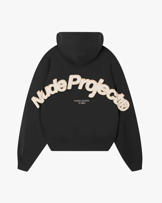 Beast Zip-up Hoodie Black sold by Nude Project