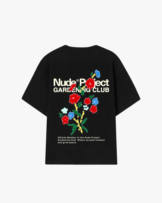 Floreta Tee Black sold by Nude Project