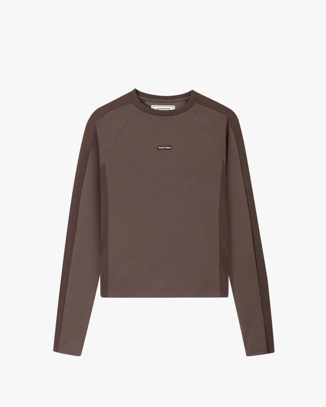 Tech Longsleeve Tee Brown sold by Nude Project
