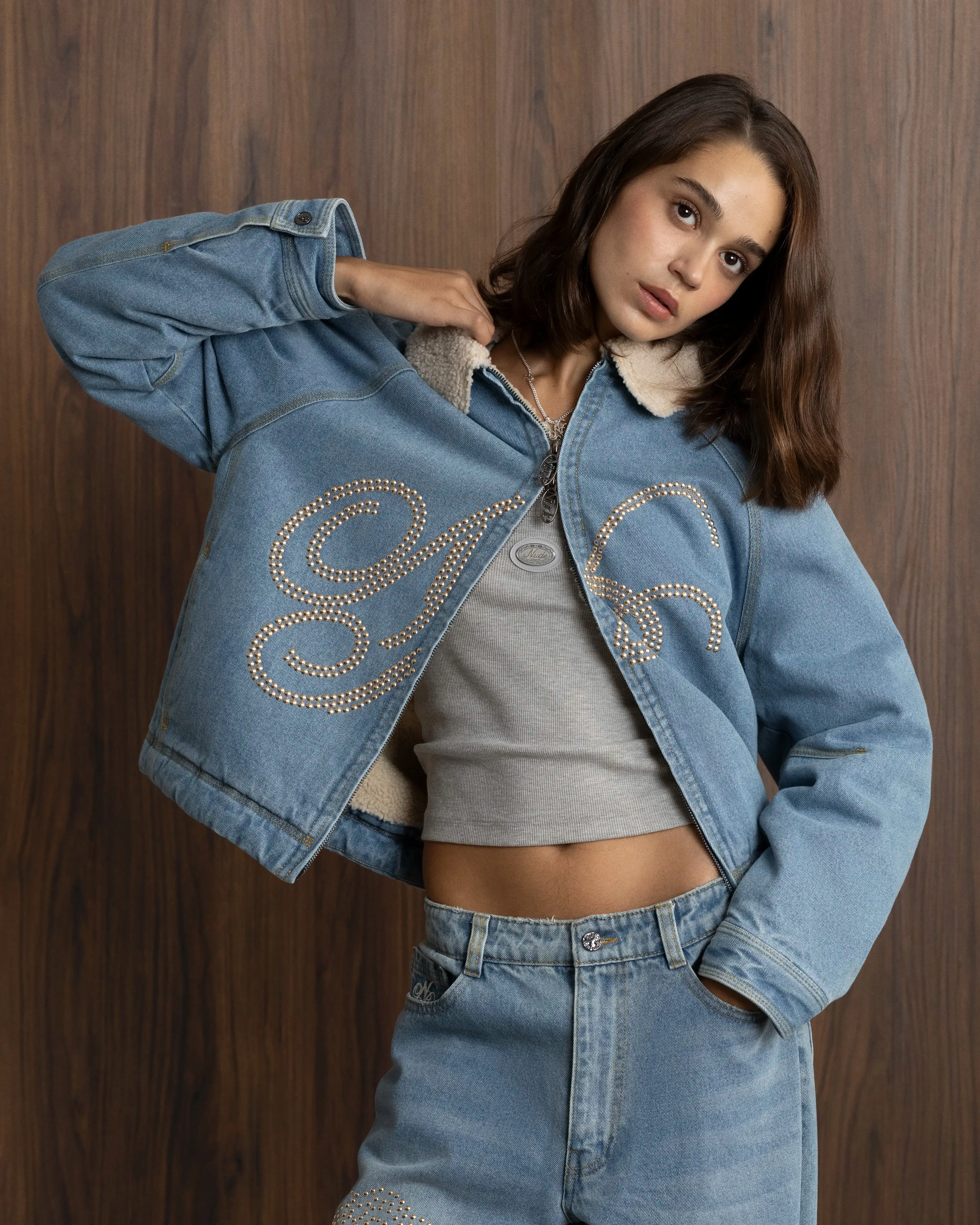Denim Iconic Jacket sold by Nude Project product image thumbnail 4