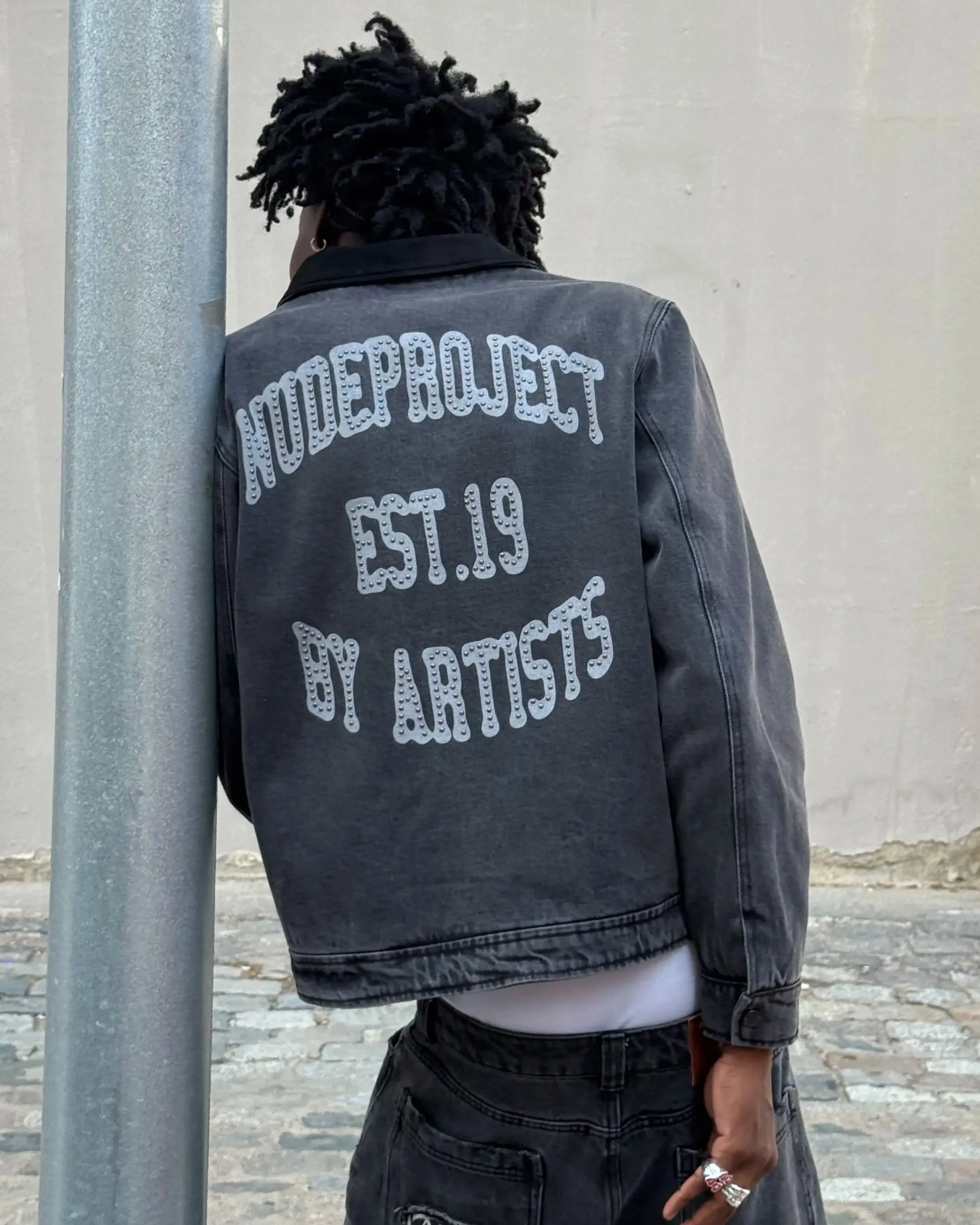 Trucker Denim Jacket Black sold by Nude Project product image thumbnail 3