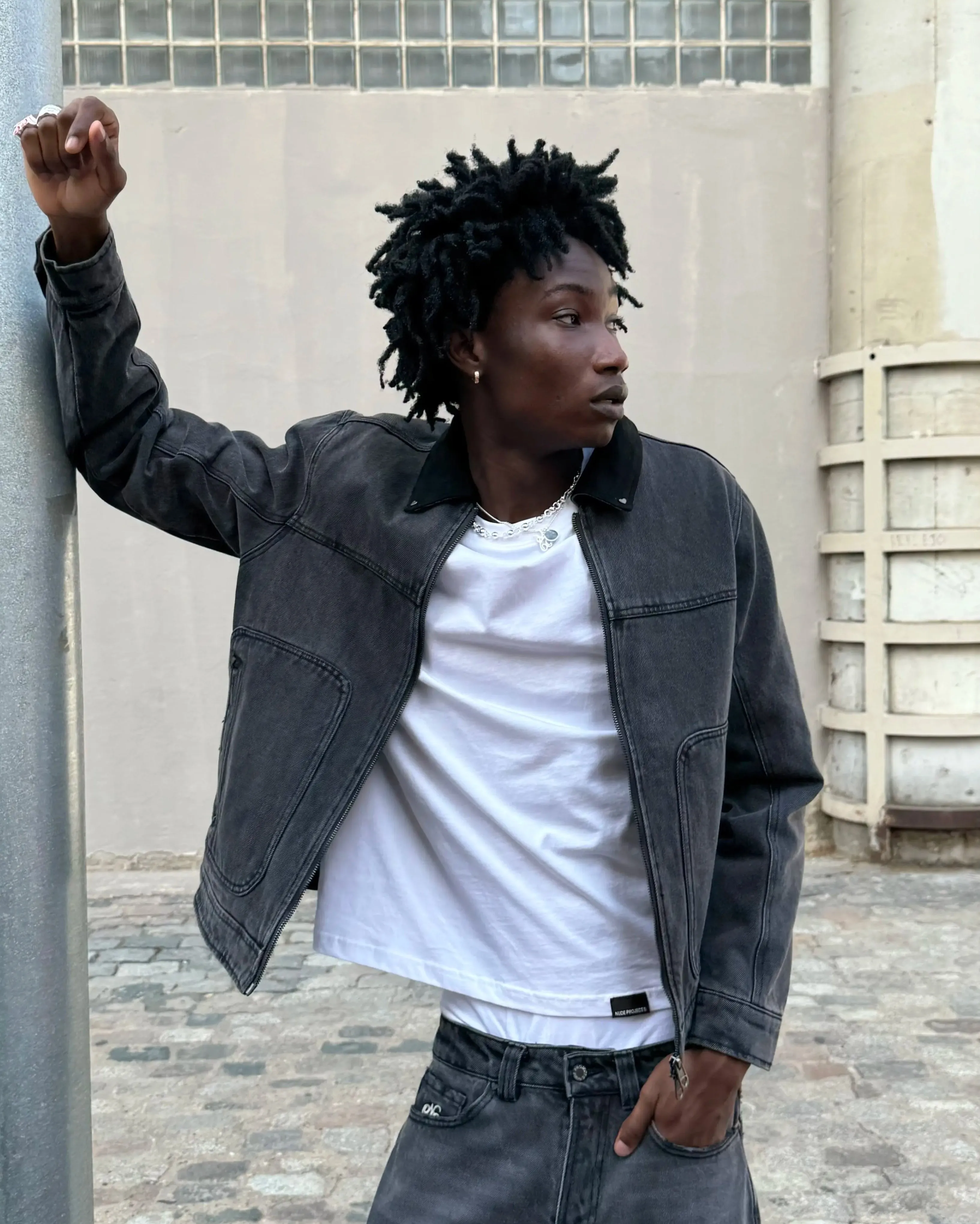 Trucker Denim Jacket Black sold by Nude Project product image thumbnail 5