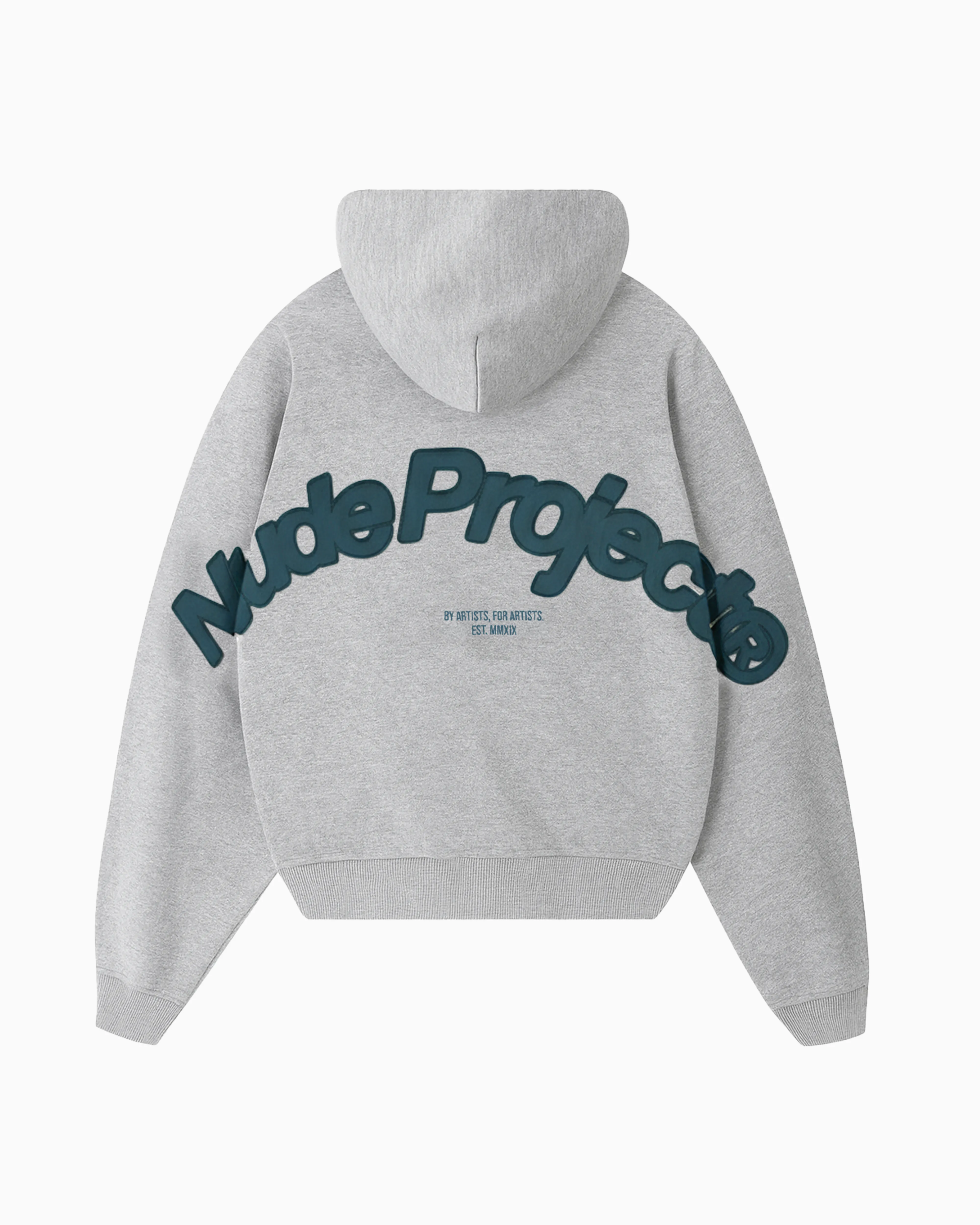 Beast Zip-up Hoodie Grey Melange sold by Nude Project