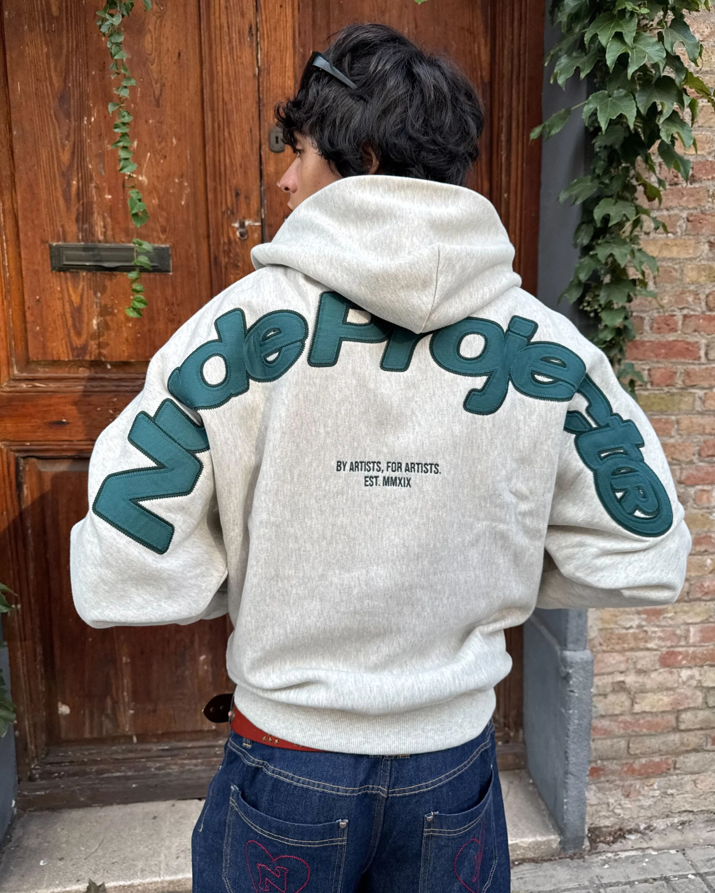 Beast Zip-up Hoodie Grey Melange sold by Nude Project product image thumbnail 3