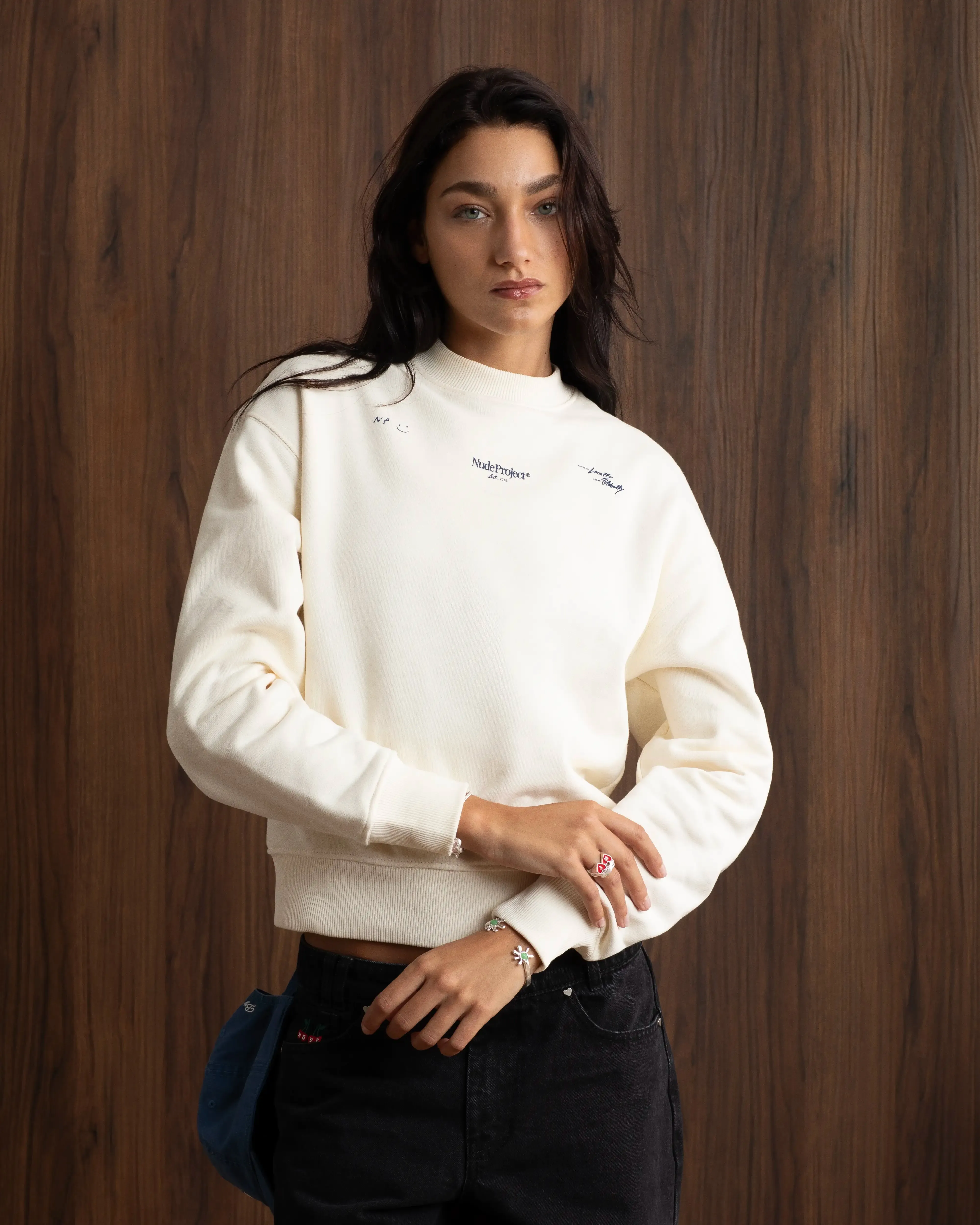 Global Soon Sweatshirt Marshmallow sold by Nude Project product image thumbnail 5