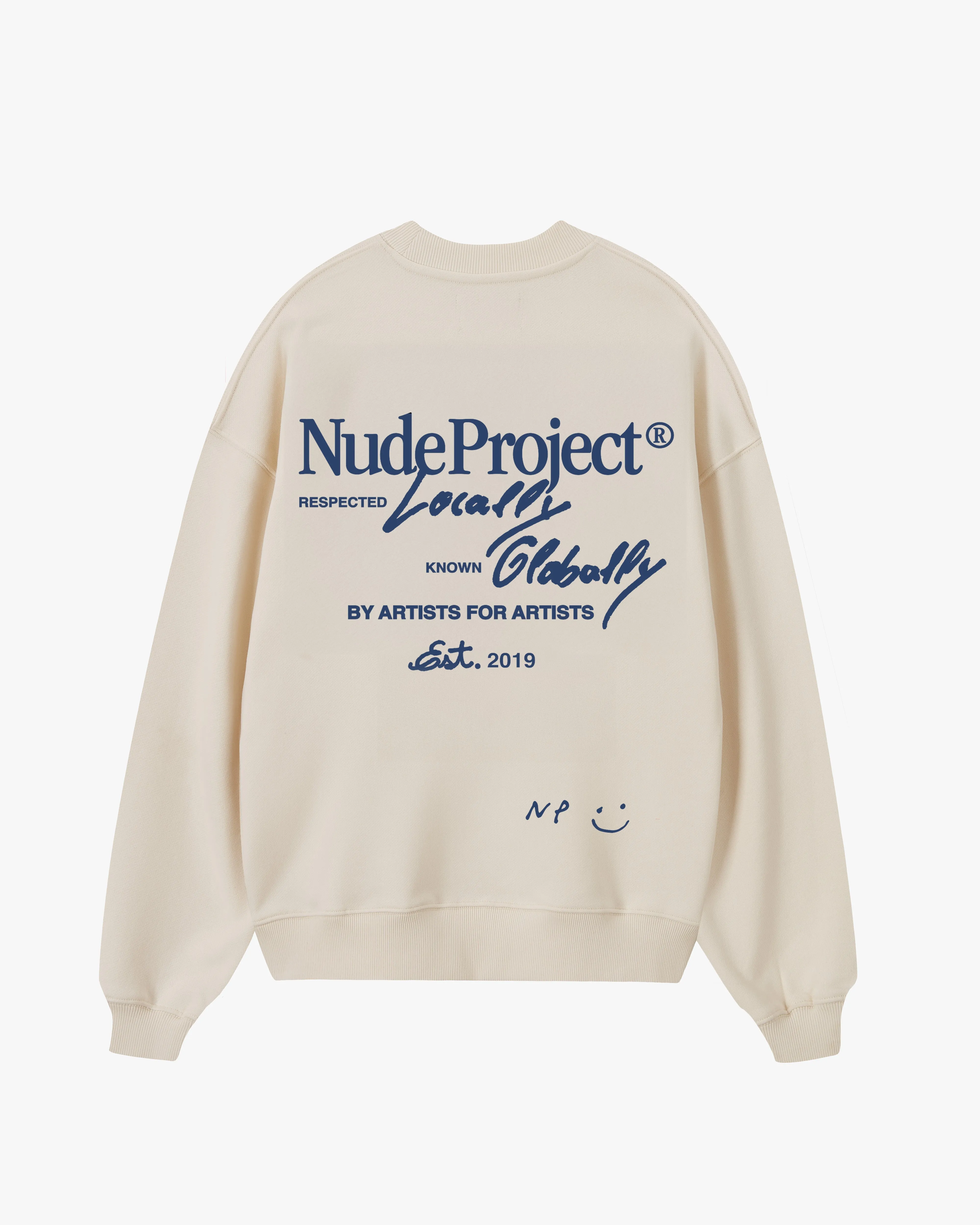 Global Soon Sweatshirt Marshmallow sold by Nude Project