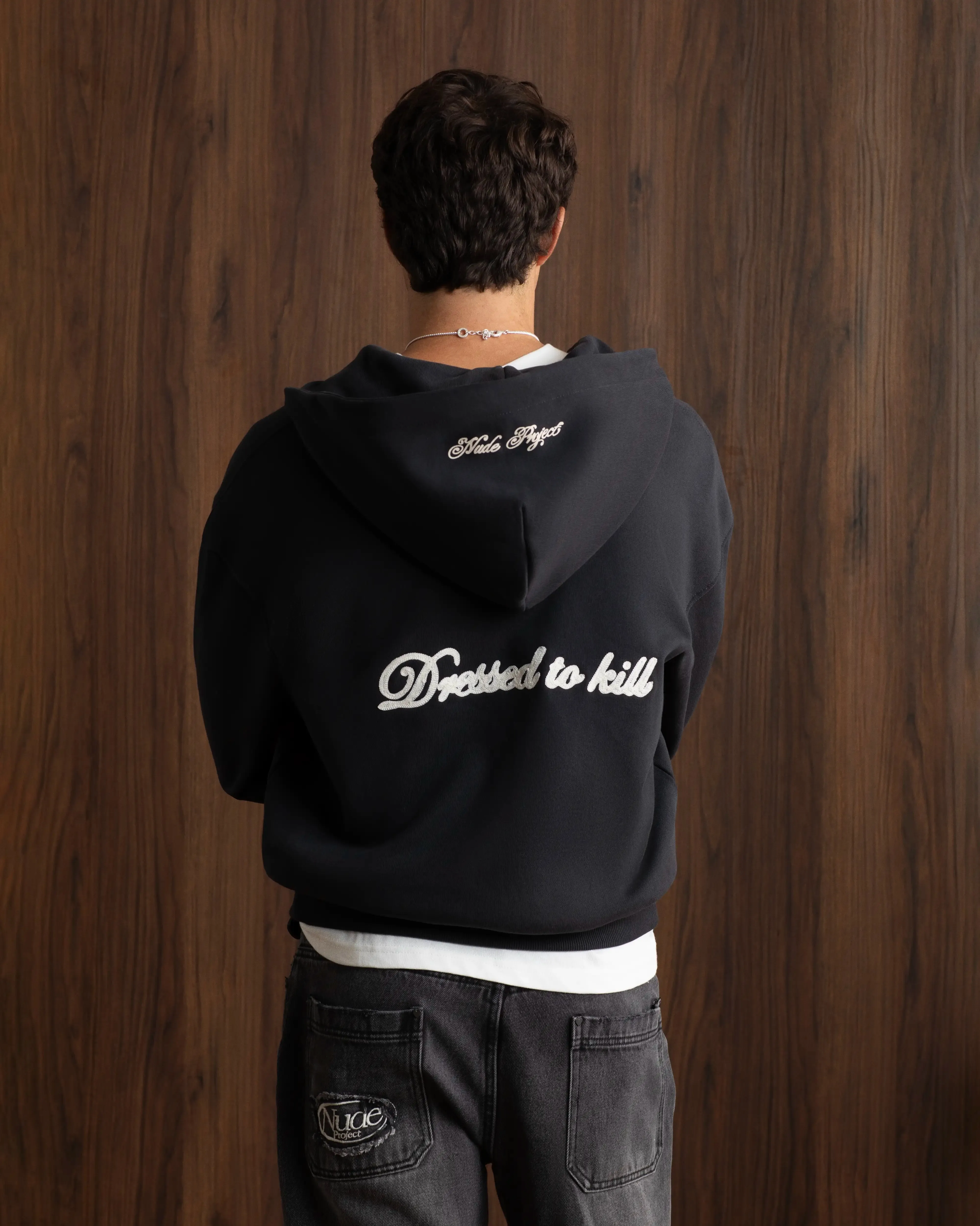 Kill Bill Zip-Up Hoodie Ash sold by Nude Project product image thumbnail 5