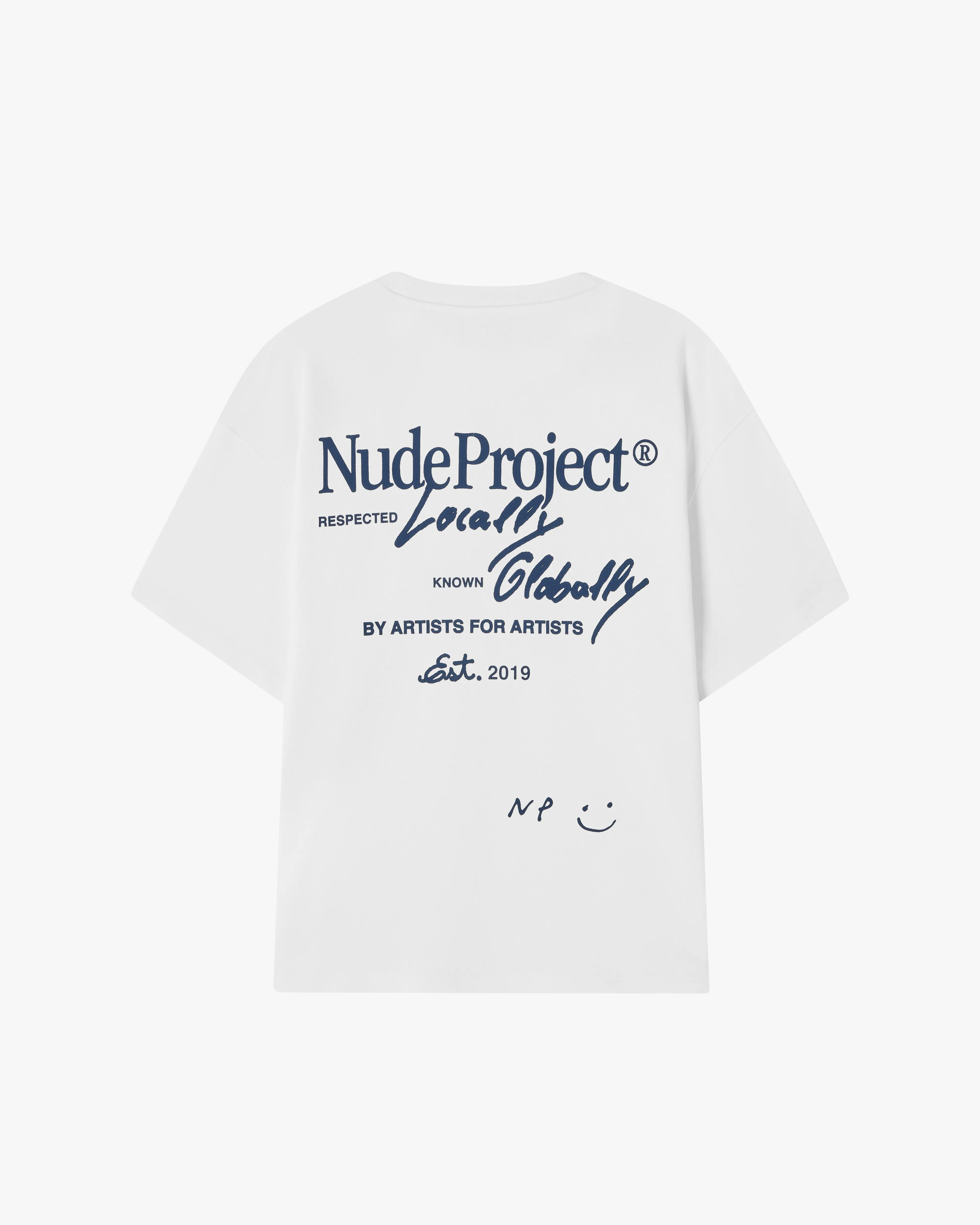 Global Soon Tee White sold by Nude Project