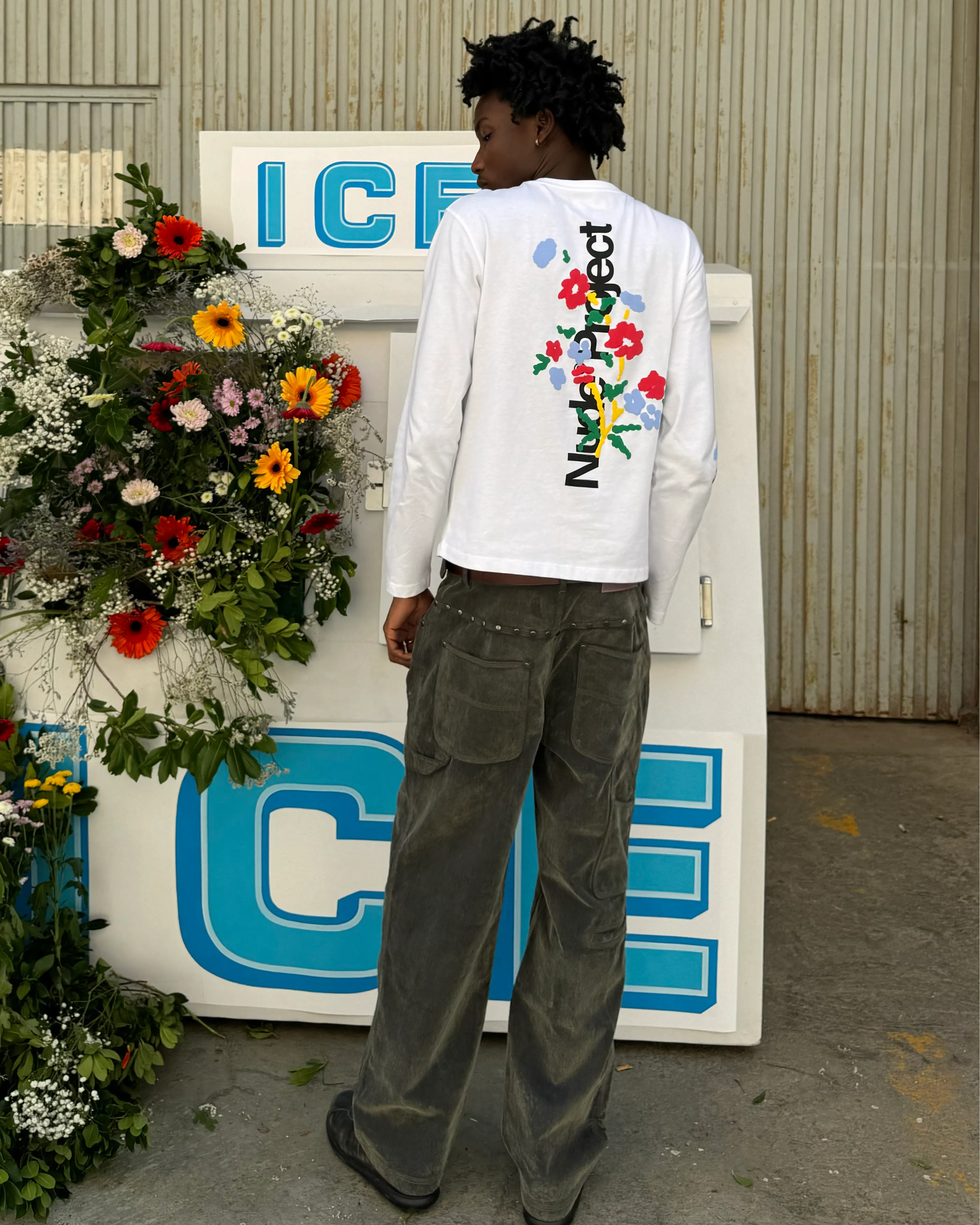 Flower Stripe Long-Sleeve Tee sold by Nude Project product image thumbnail 4