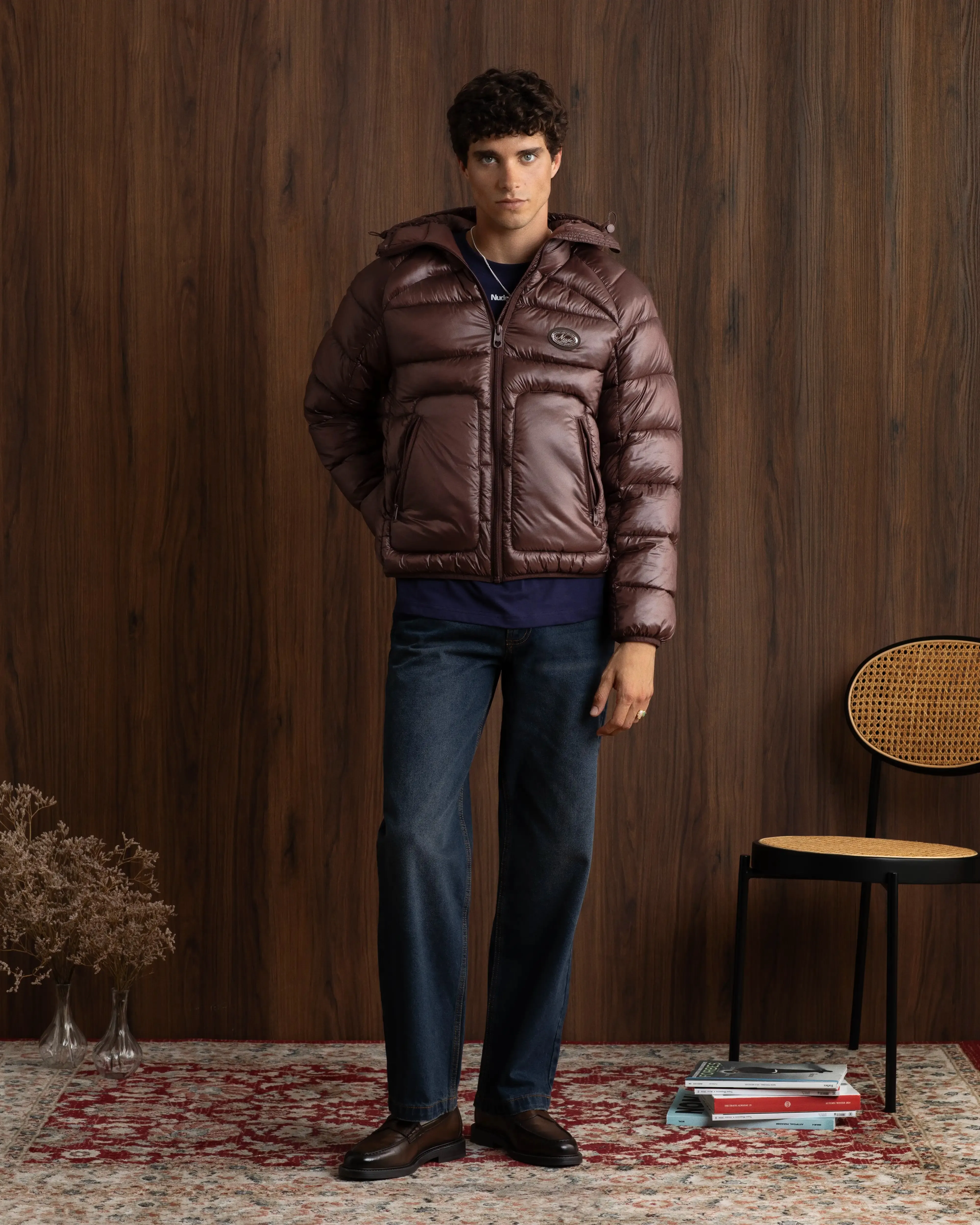 Iconic Puffer Jacket Brown sold by Nude Project product image thumbnail 3