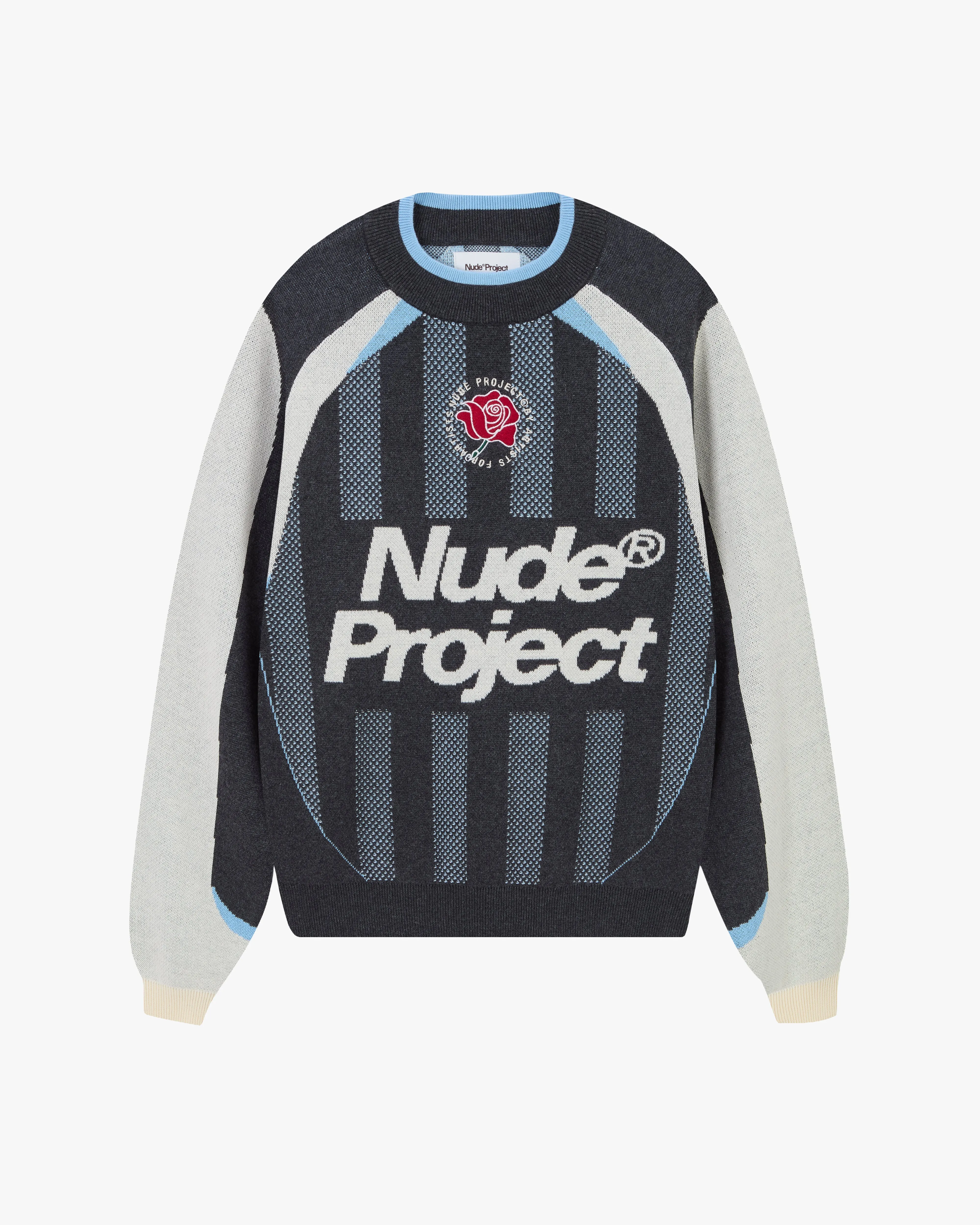 Grass Football Knit Sweater Grey sold by Nude Project