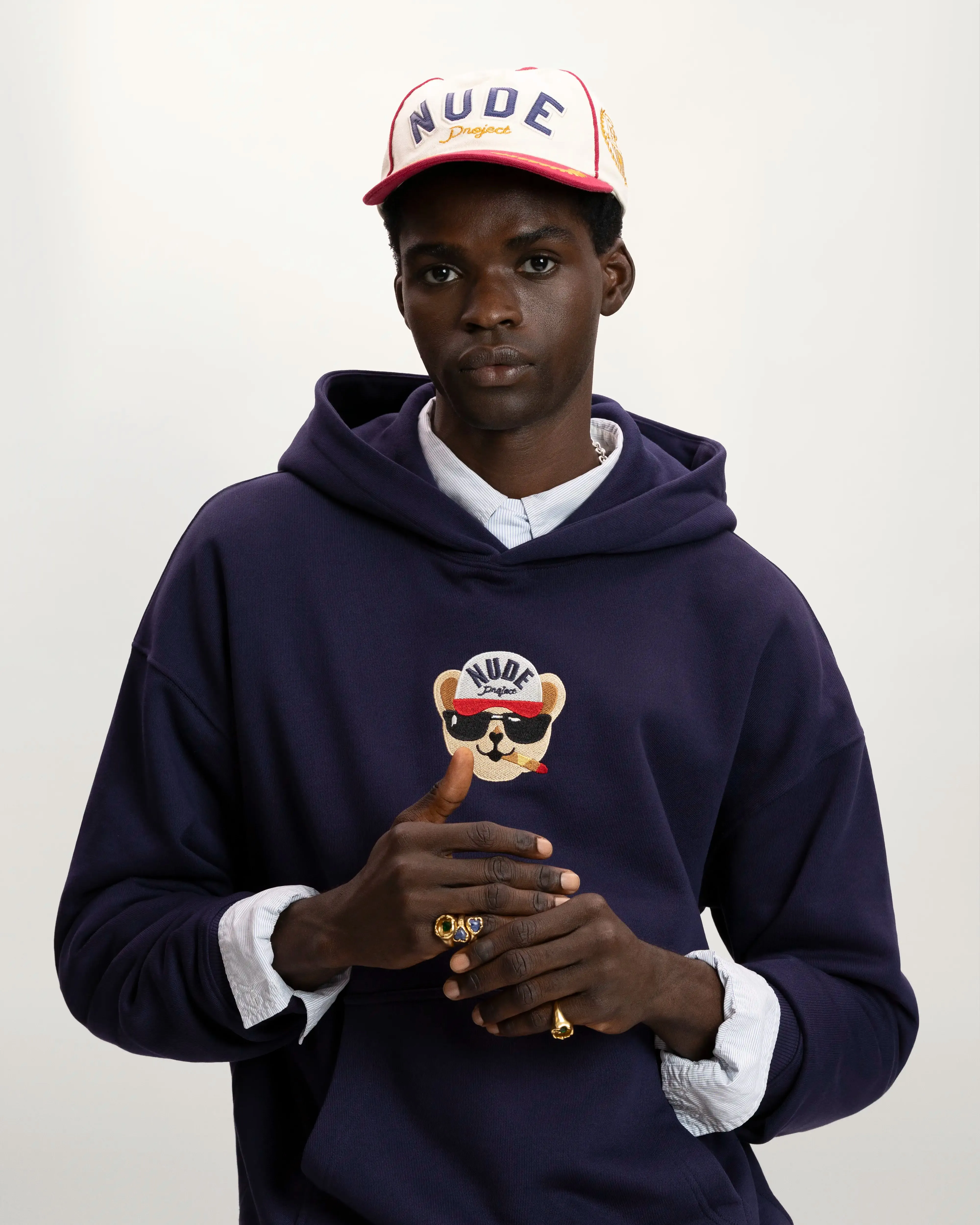 Teddy Hood Navy sold by Nude Project product image thumbnail 2