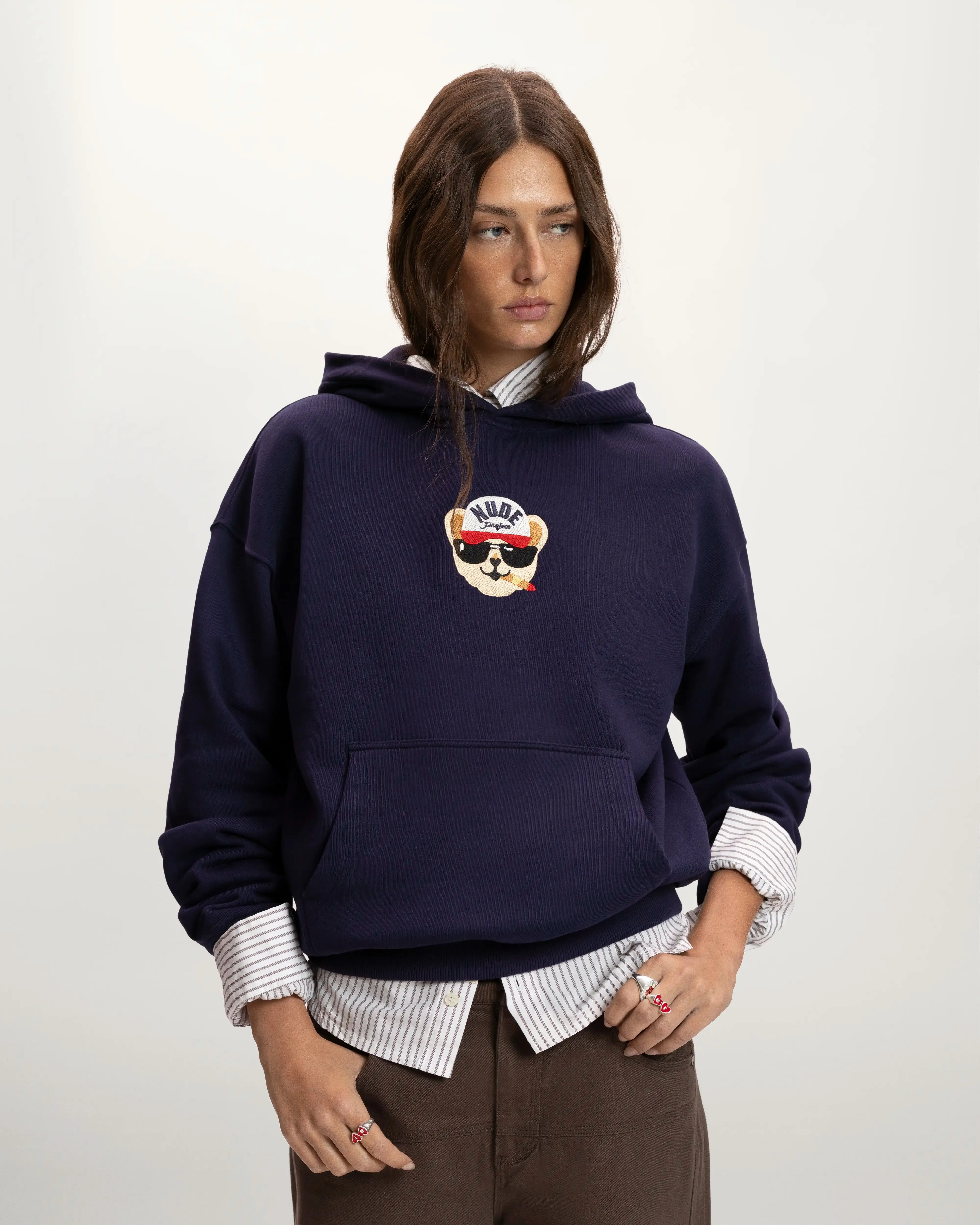 Teddy Hood Navy sold by Nude Project product image thumbnail 3