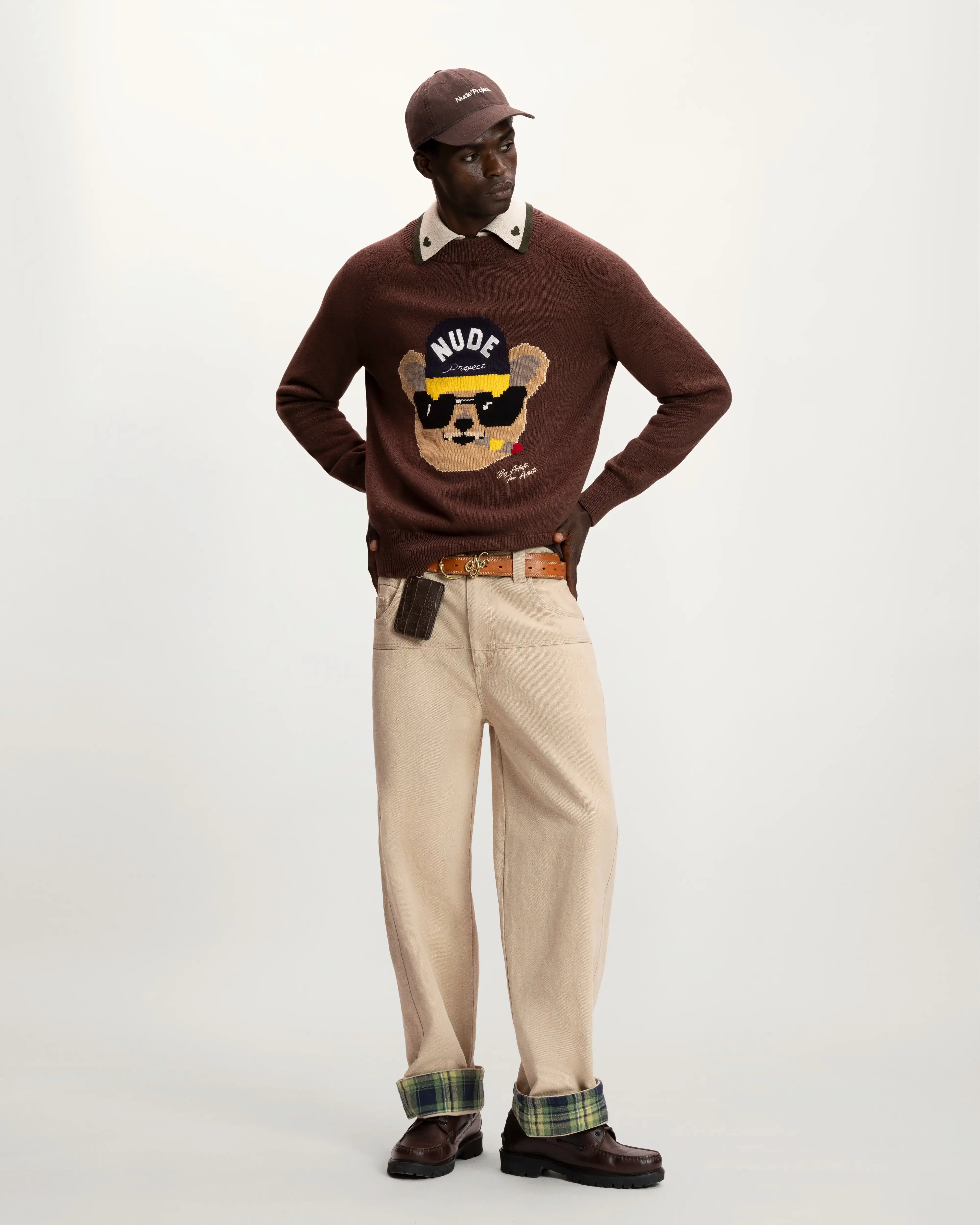 Teddy Knit Sweater Brown sold by Nude Project product image thumbnail 3