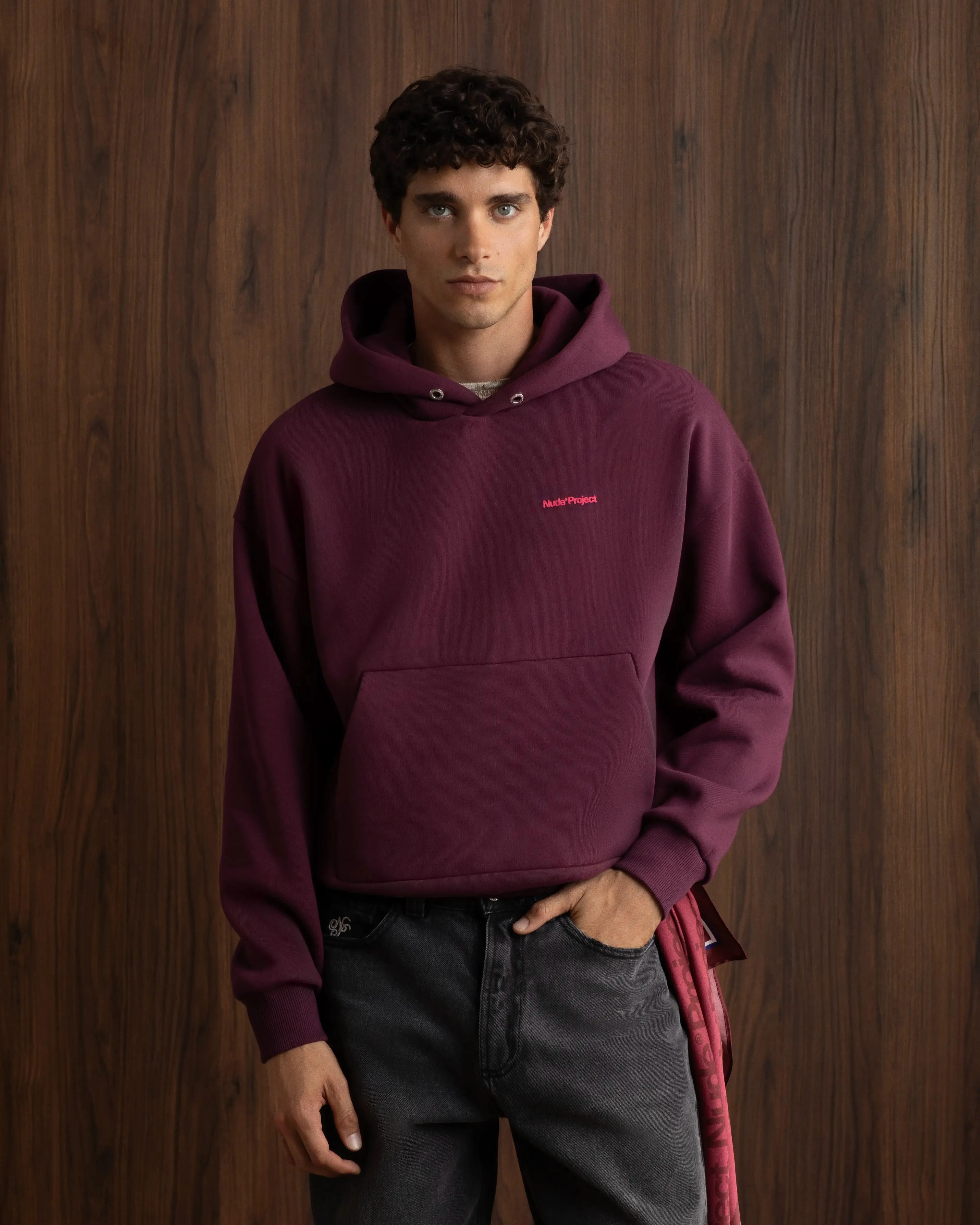 Origins Hoodie Burgundy sold by Nude Project product image thumbnail 2