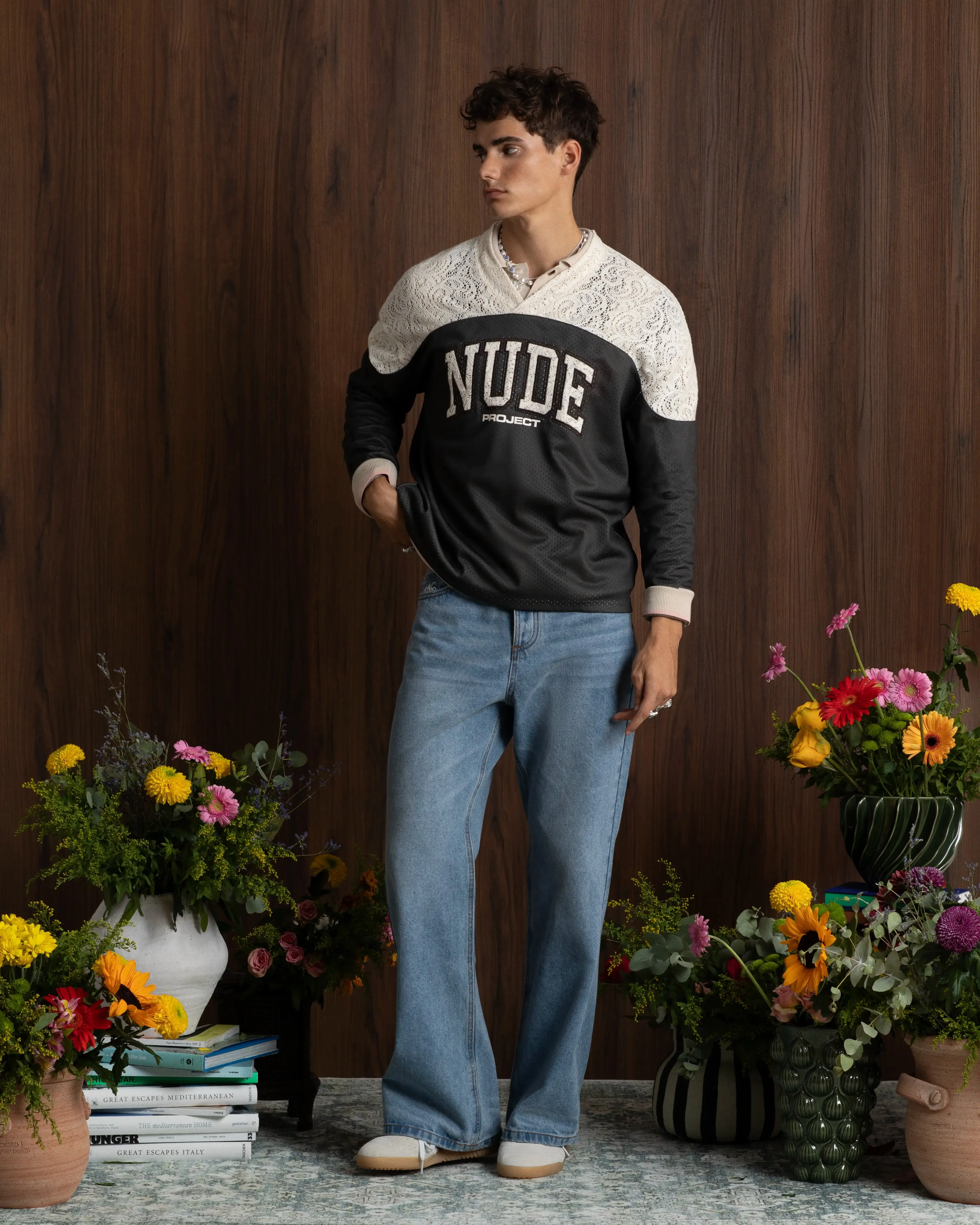 Baller Neck Long-Sleeve Tee Brown sold by Nude Project product image thumbnail 3