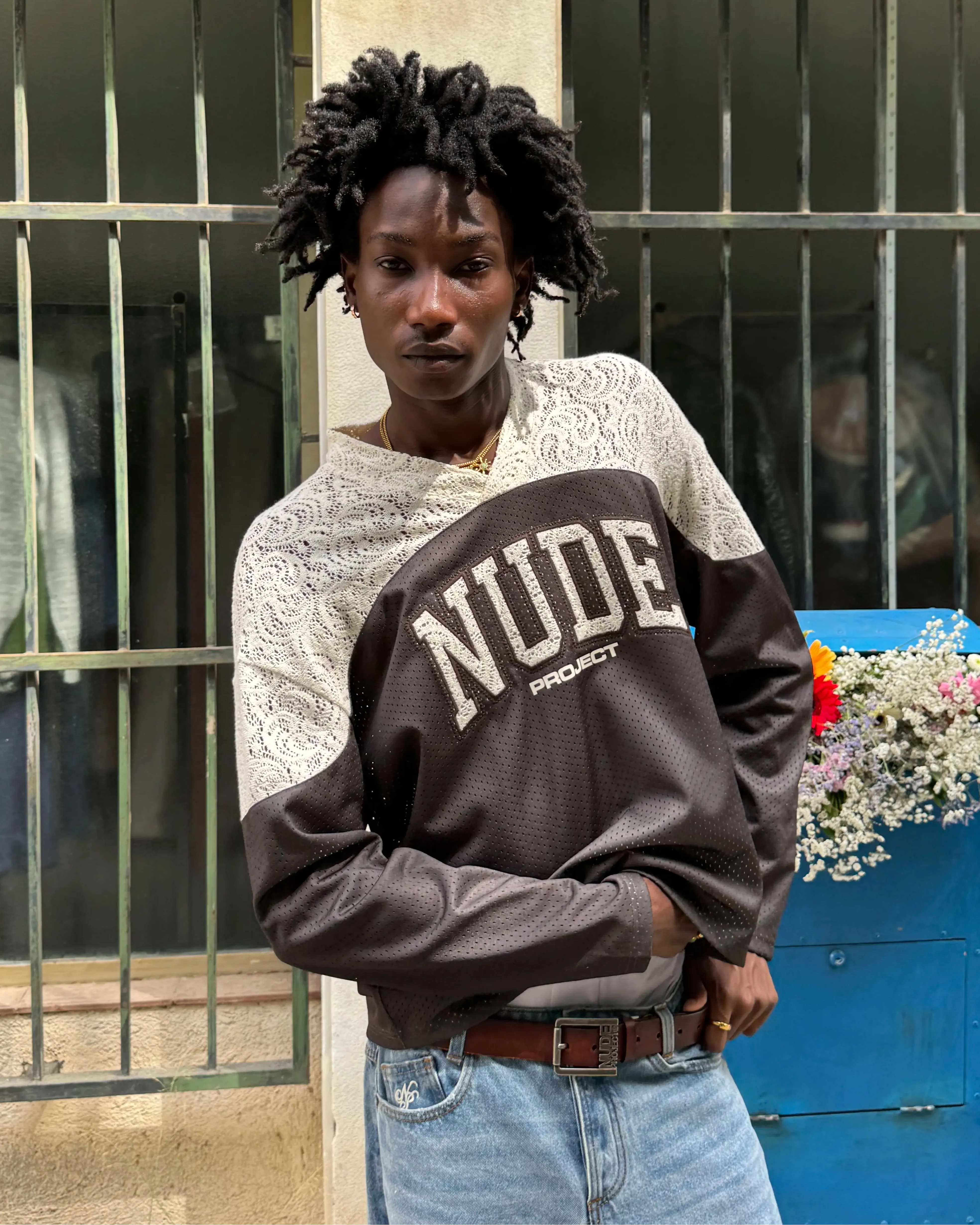 Baller Neck Long-Sleeve Tee Brown sold by Nude Project product image thumbnail 2