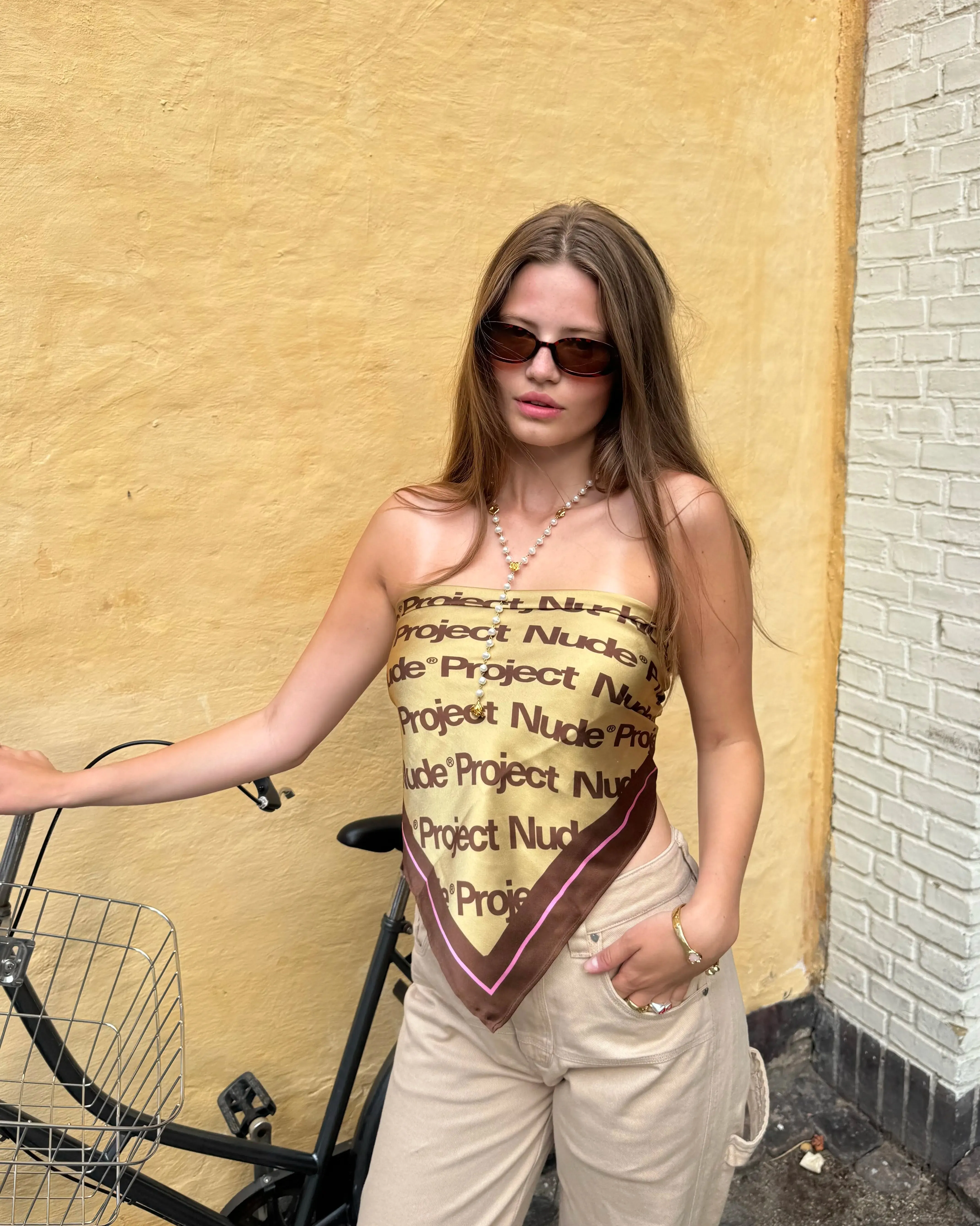 Classic Handkerchief Logo Brown sold by Nude Project product image thumbnail 3