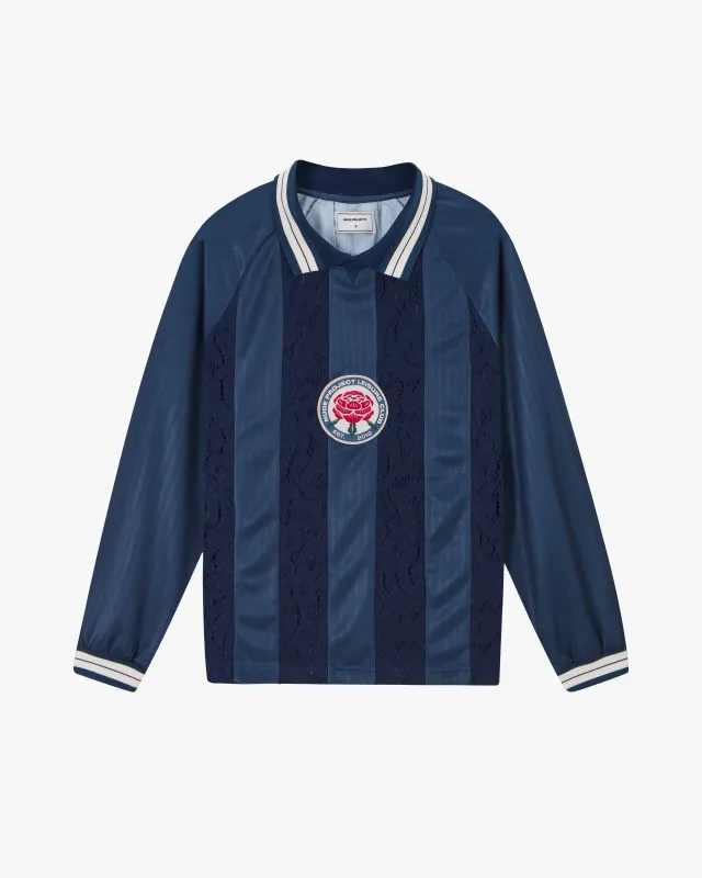 Lace Football Long-Sleeve Tee Navy sold by Nude Project