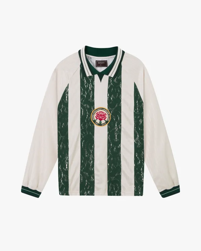 Lace Football Long-Sleeve Tee Green sold by Nude Project