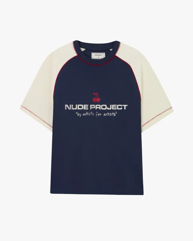 Montreal Tee Navy sold by Nude Project