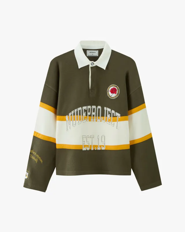 Auba Polo Rugby Green sold by Nude Project