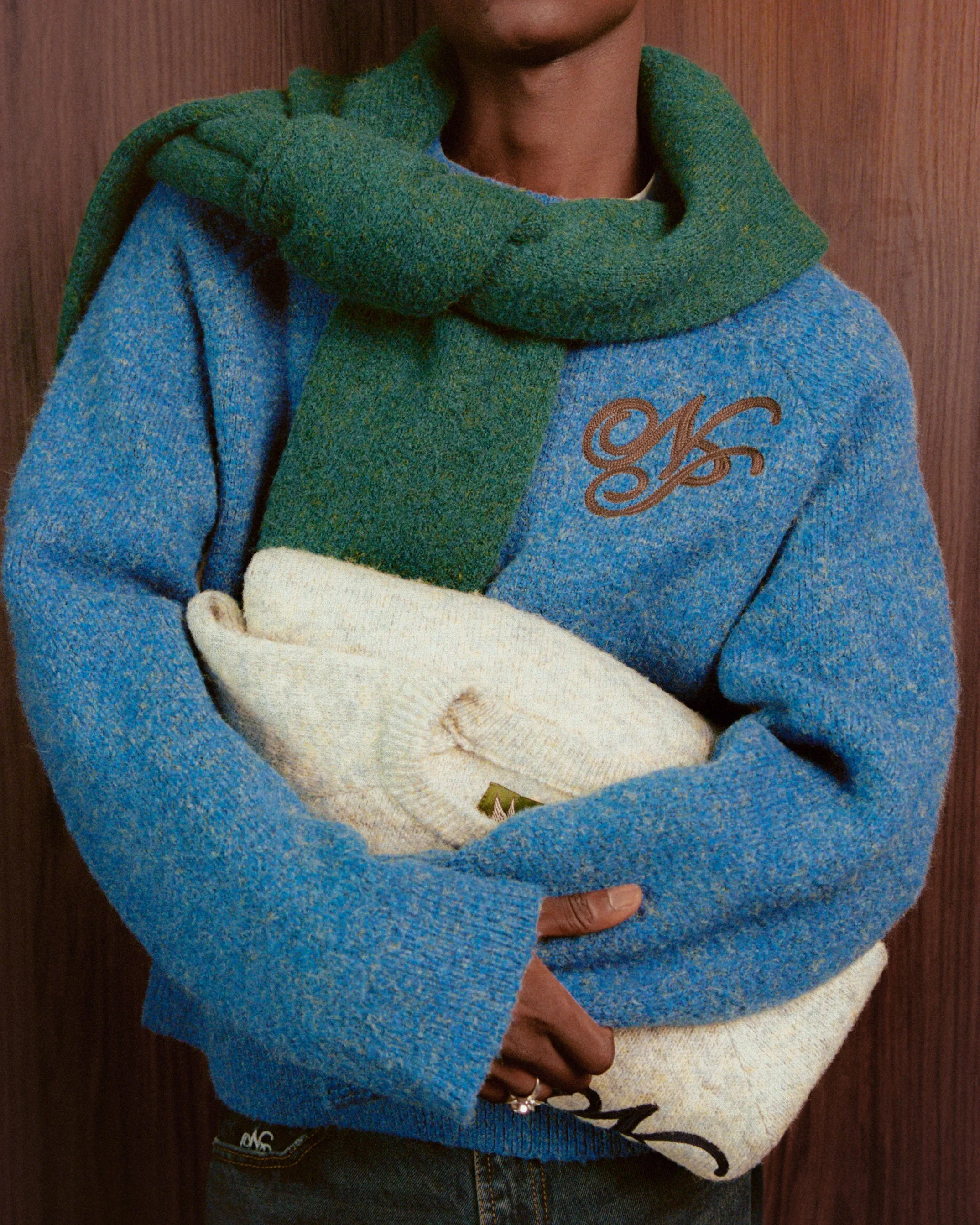 Le Marais Knit Sweater Blue sold by Nude Project product image thumbnail 2