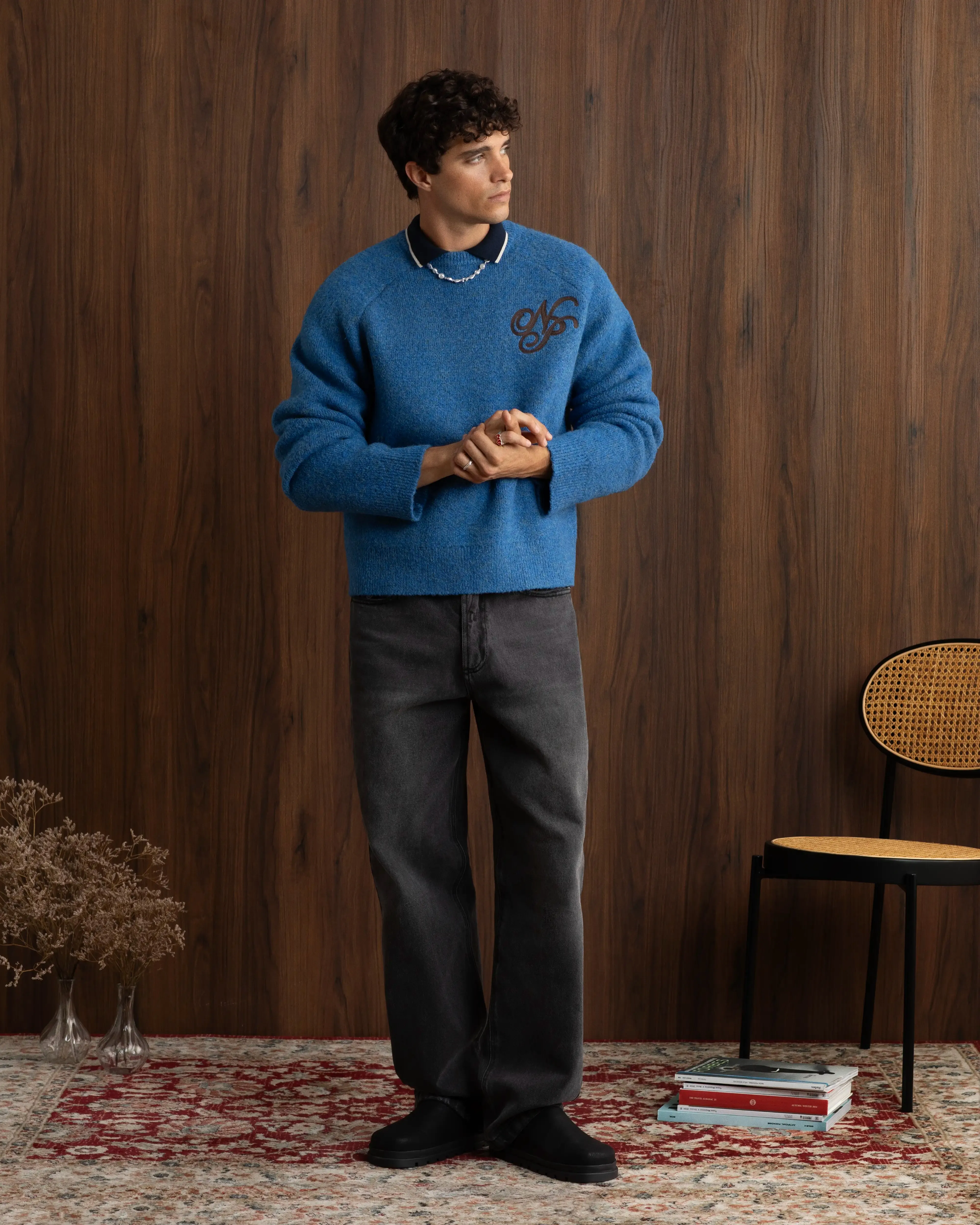 Le Marais Knit Sweater Blue sold by Nude Project product image thumbnail 3