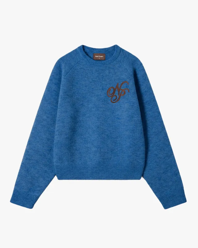 Le Marais Knit Sweater Blue sold by Nude Project