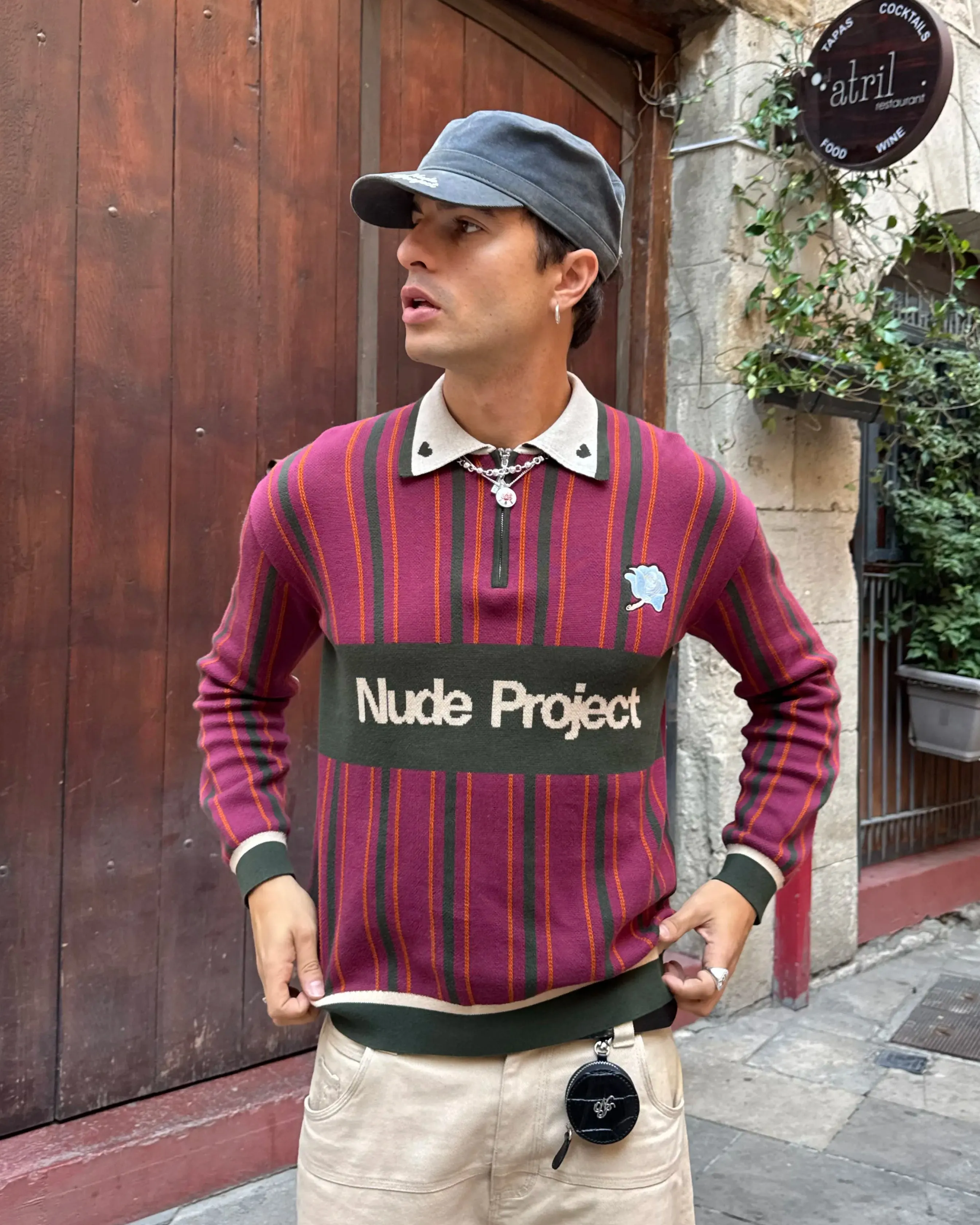 Legend Football Knit Polo Burgundy sold by Nude Project product image thumbnail 2